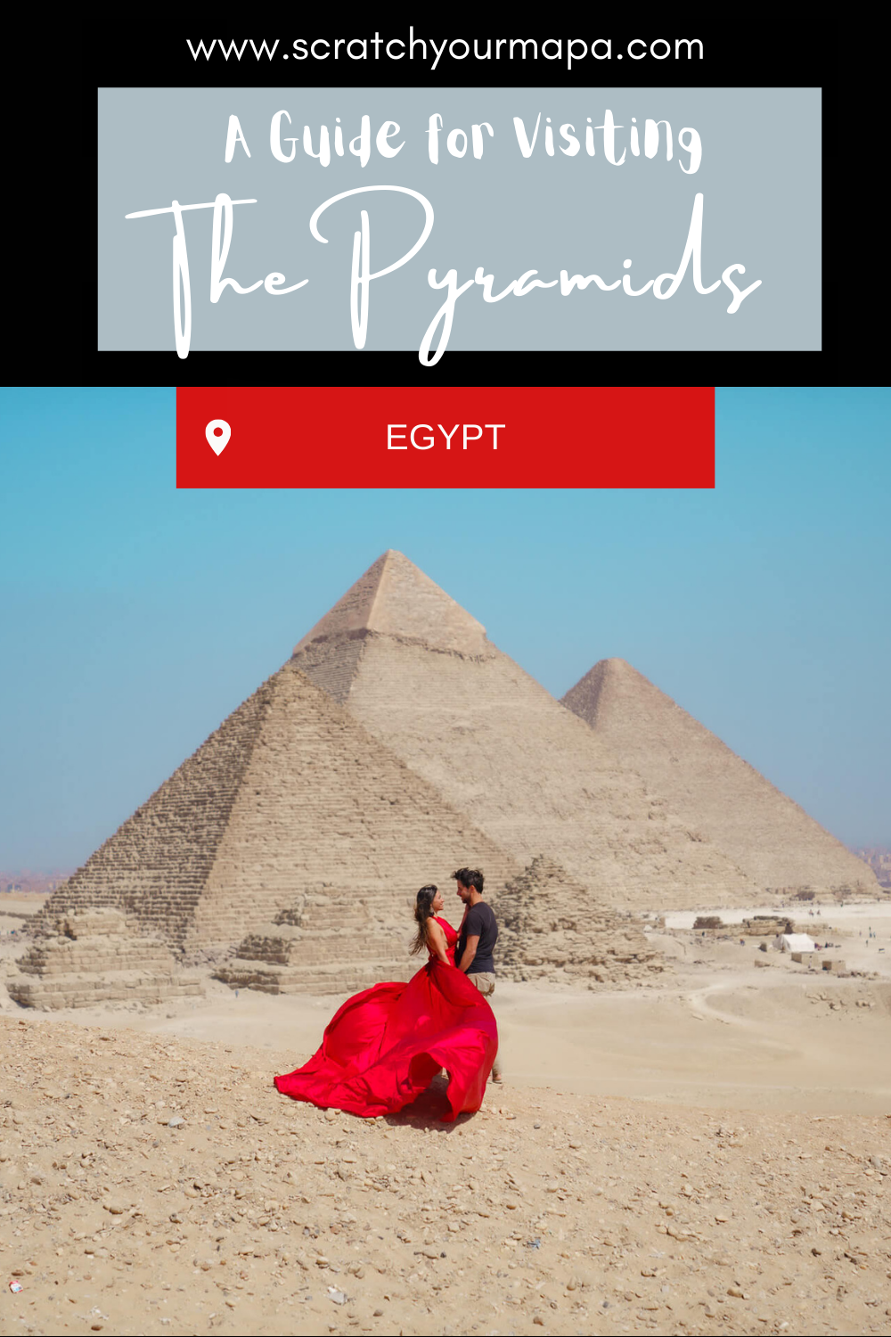 Pyramids of Giza in Egypt pin