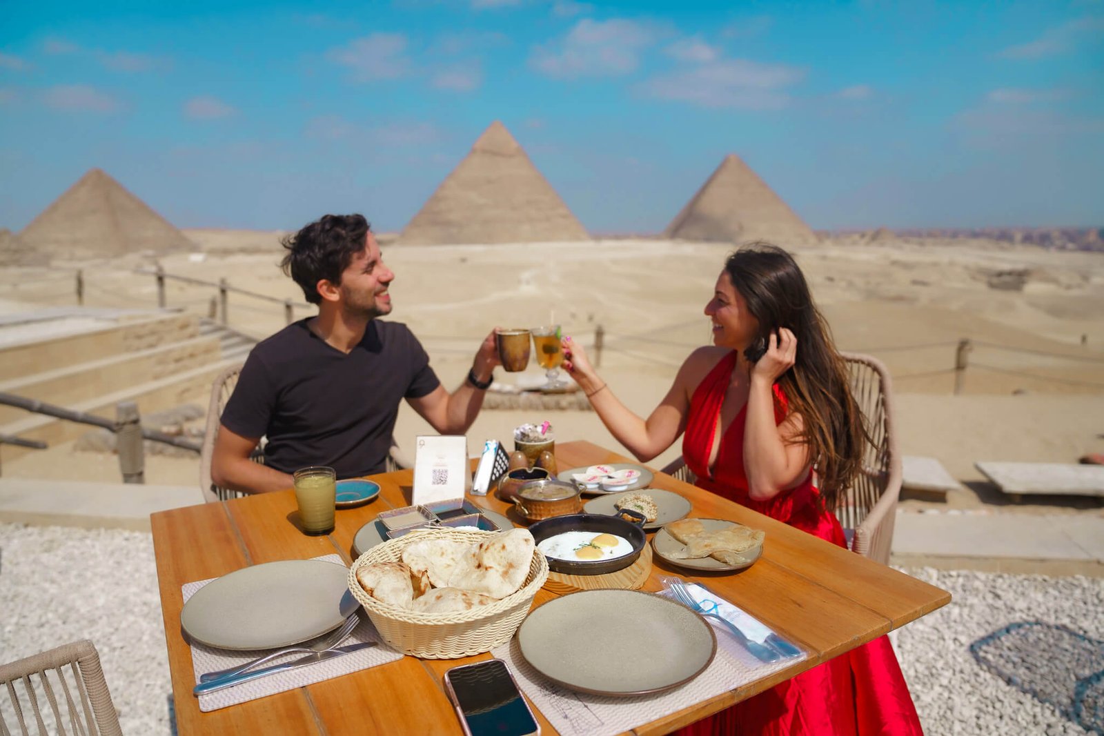 9 pyramids lounge restaurant at the pyramids of Giza in Egypt