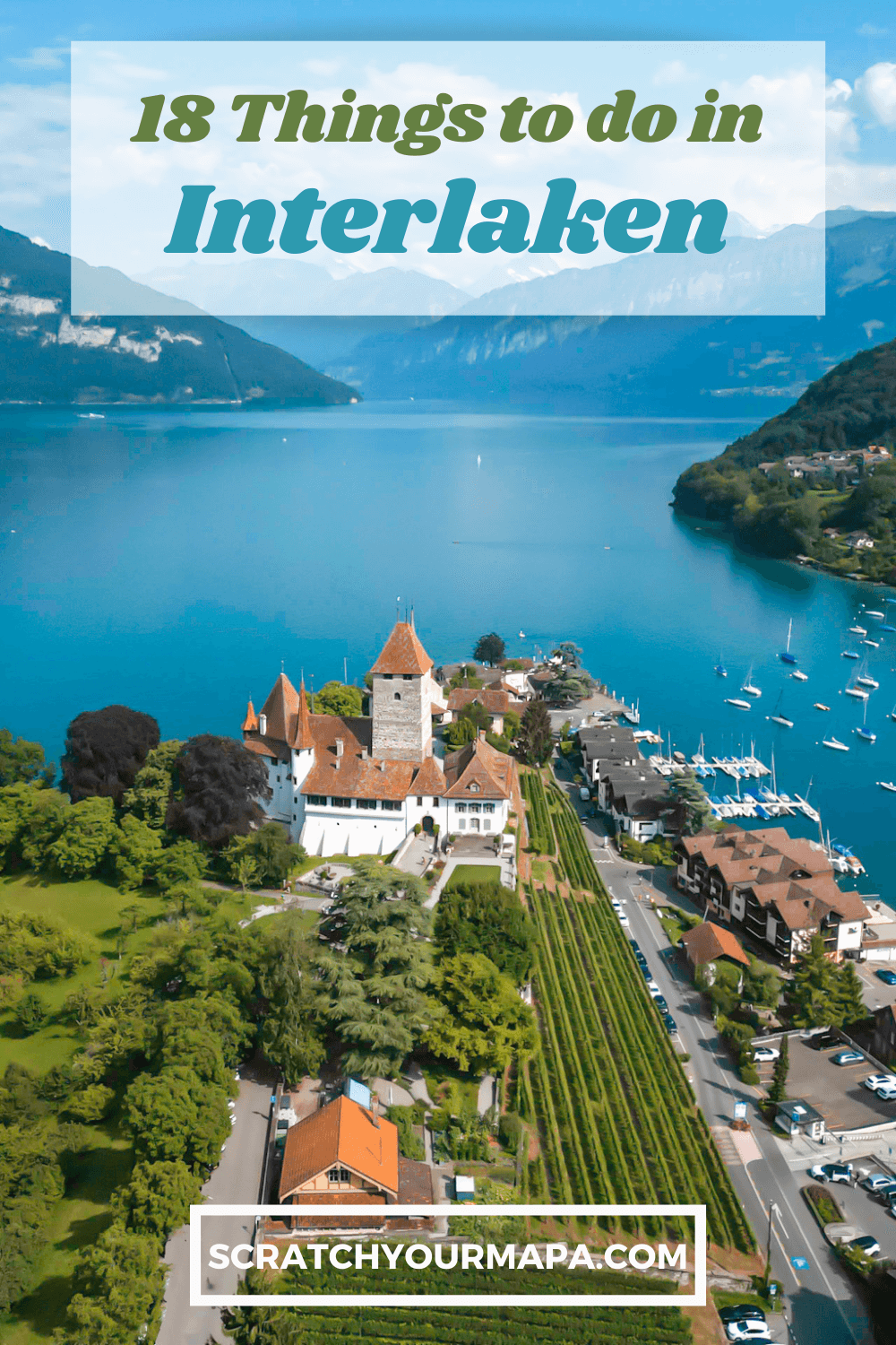 Interlaken, Switzerland travel guide pin