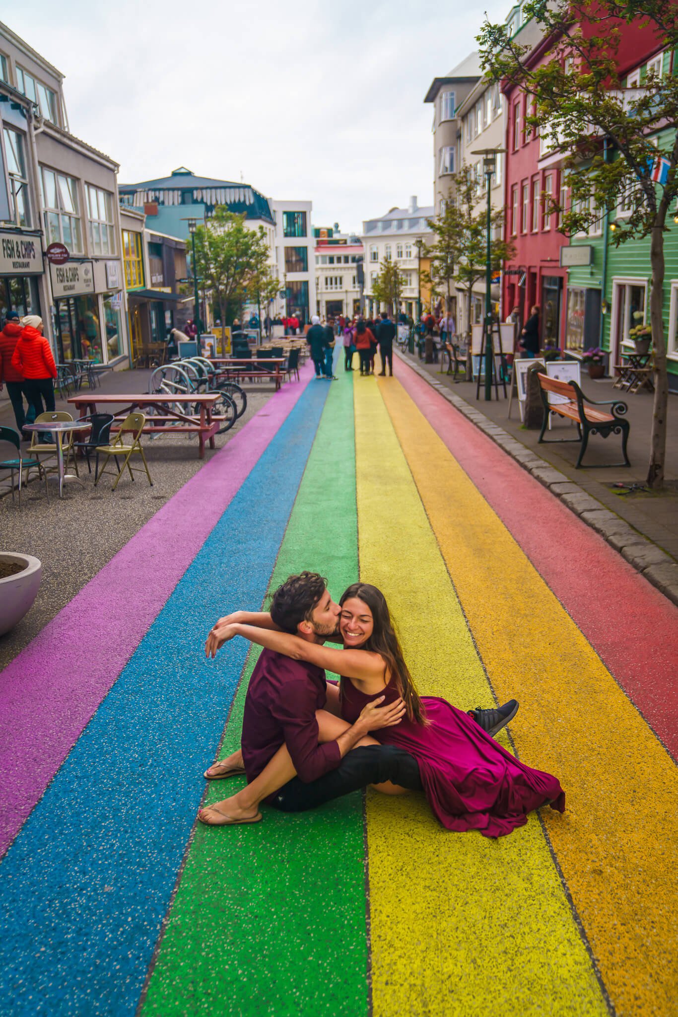 rainbow road in Reykjavik, best Instagram spots in Iceland