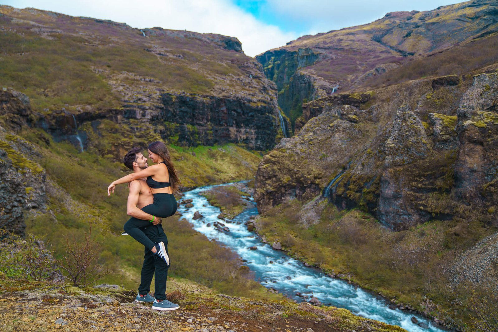 Glymur waterfall, Instagram spots in Iceland