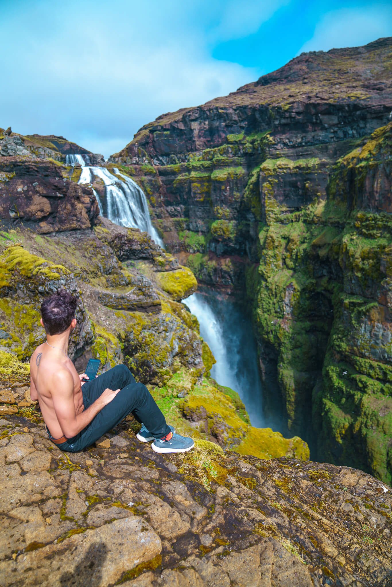 Glymur waterfall in Iceland