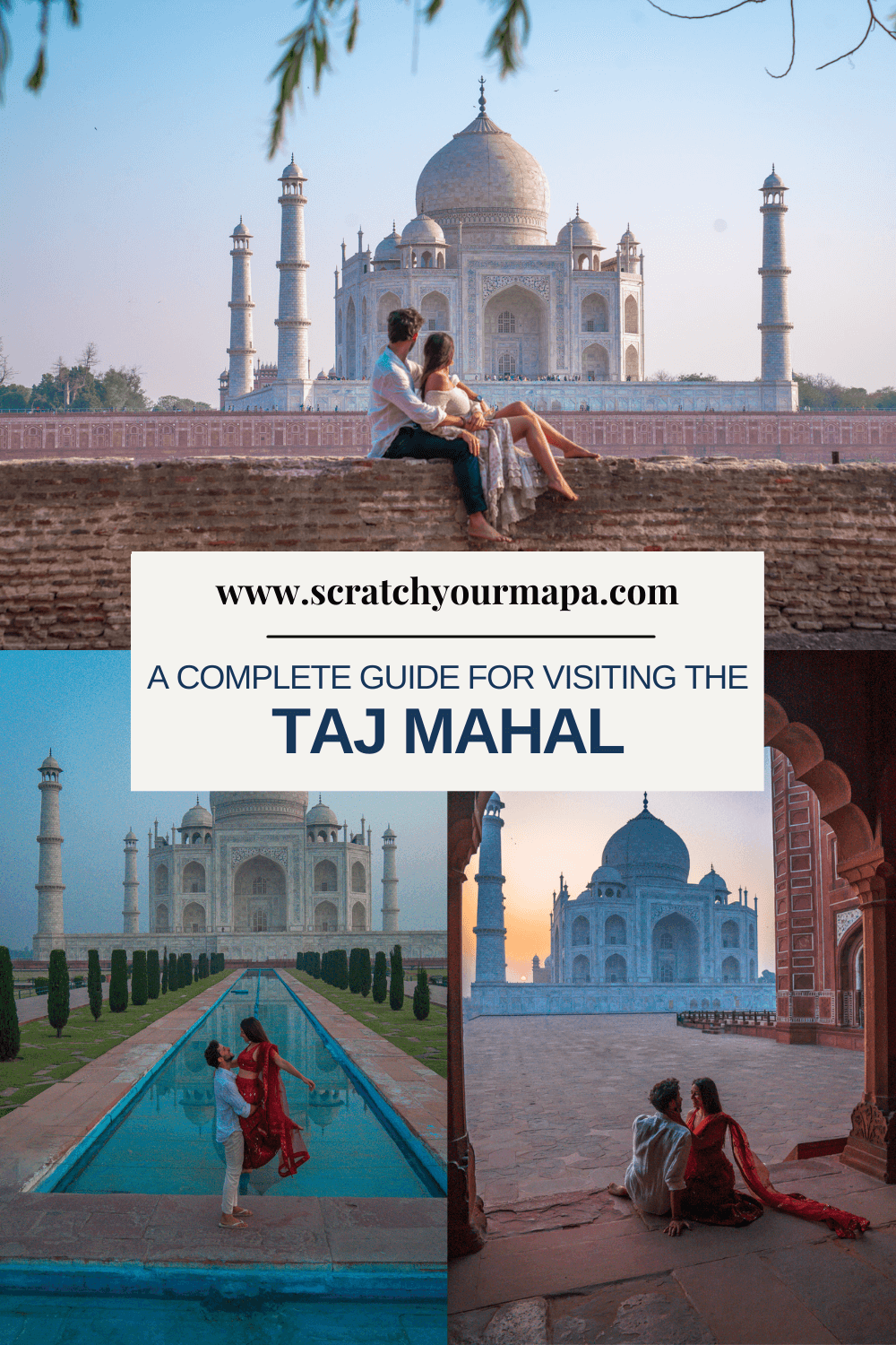 Visiting the Taj Mahal in India pin