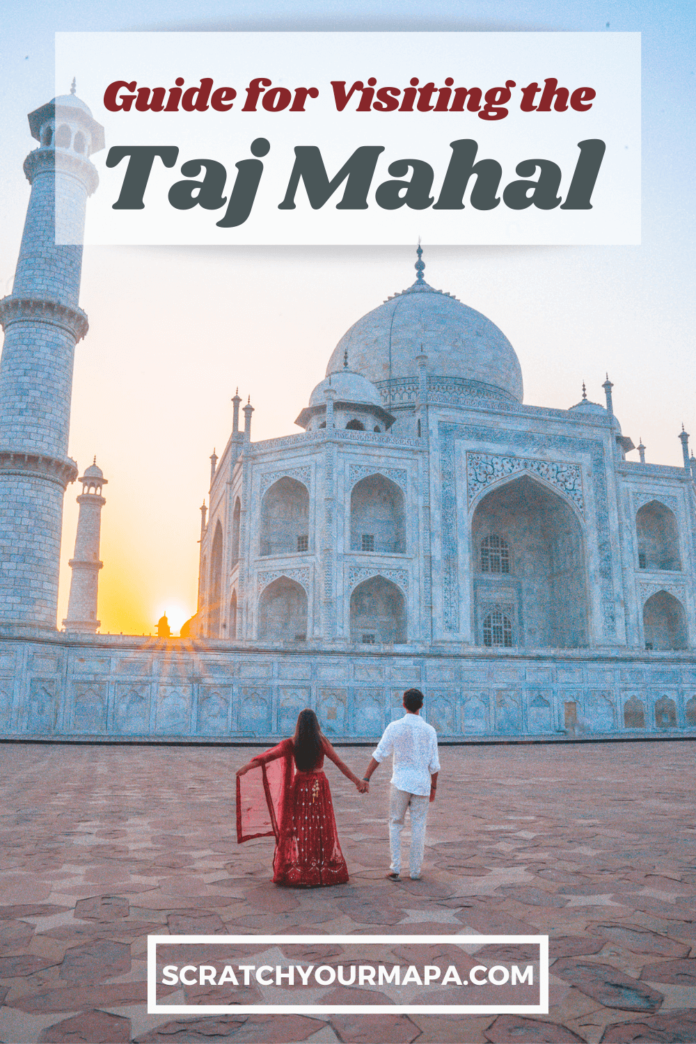 Visiting the Taj Mahal in India pin