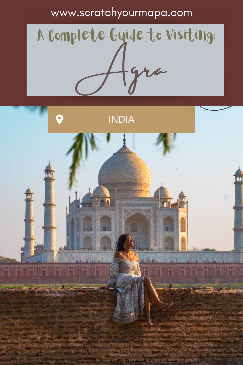city of Agra, India pin