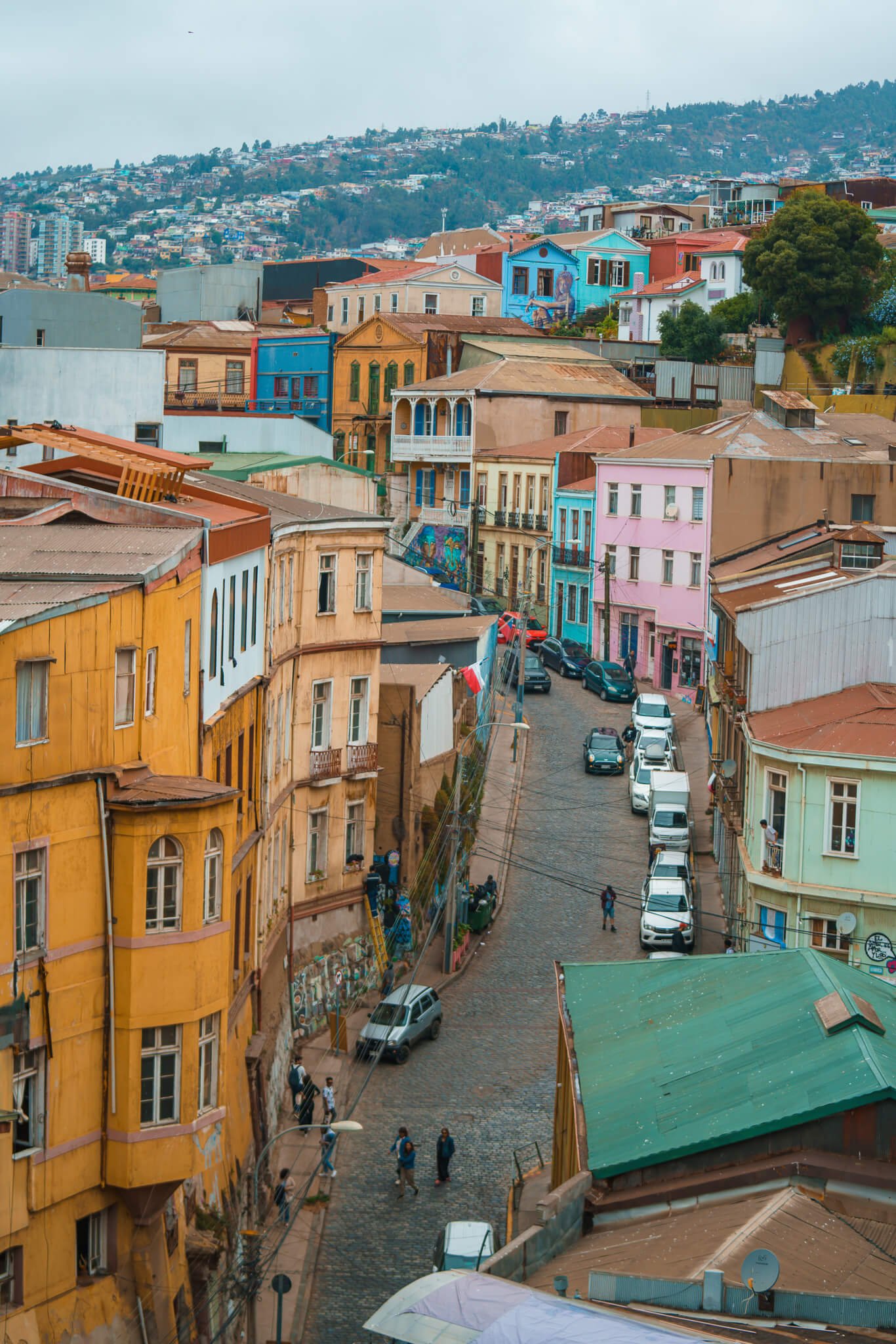 views from the gallery in Valparaiso