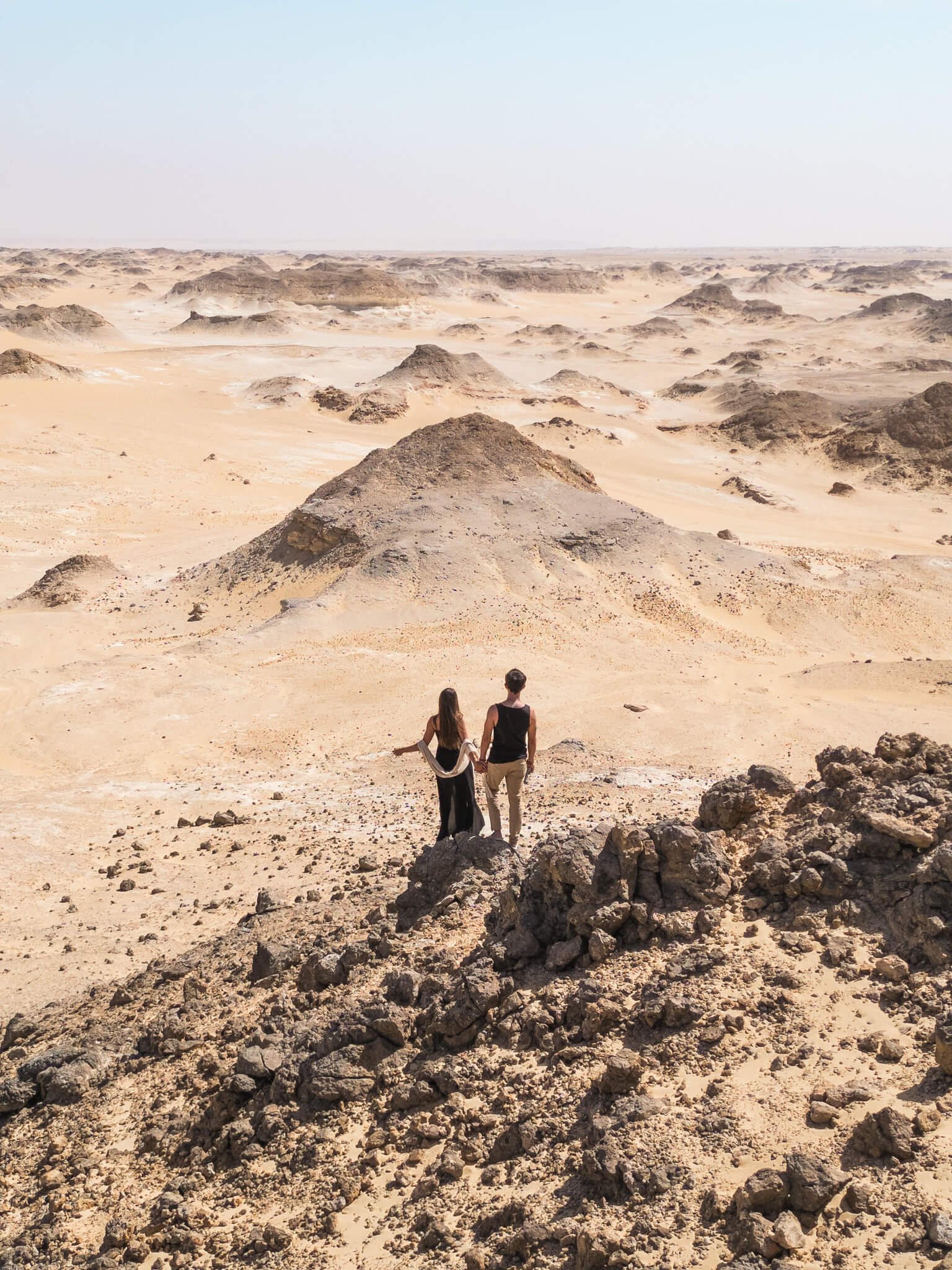 Crystal Mountain at the White Desert in Egypt