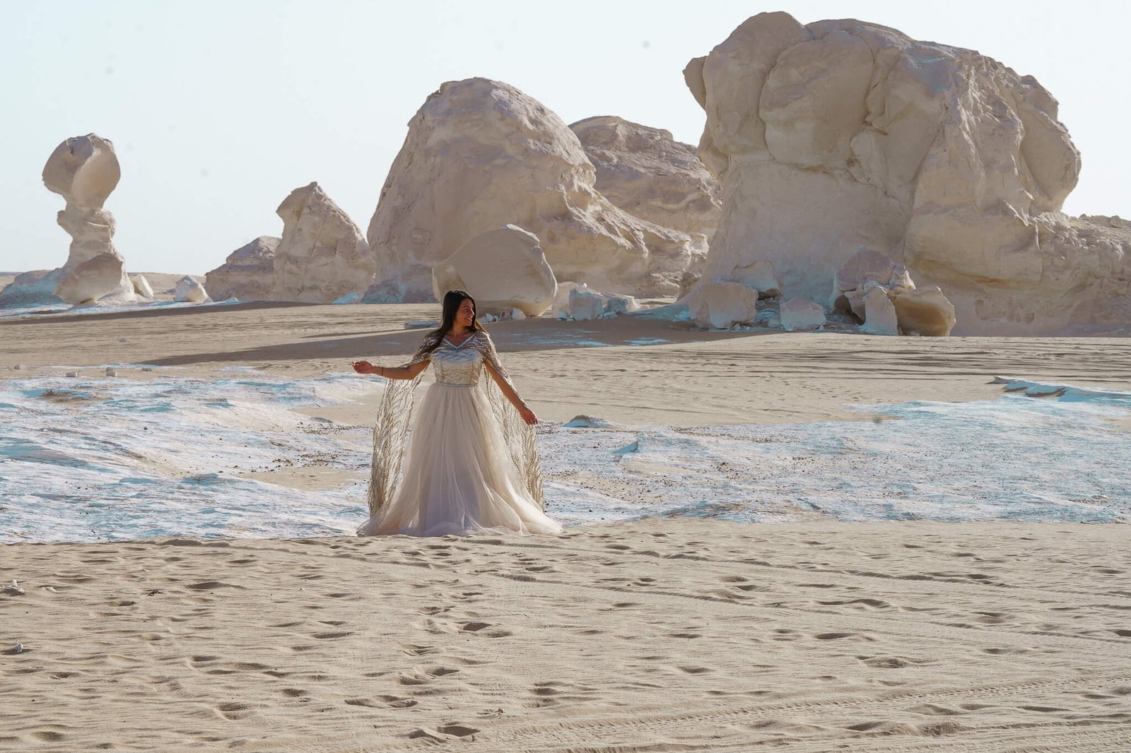 Danni in the White Desert, Egypt