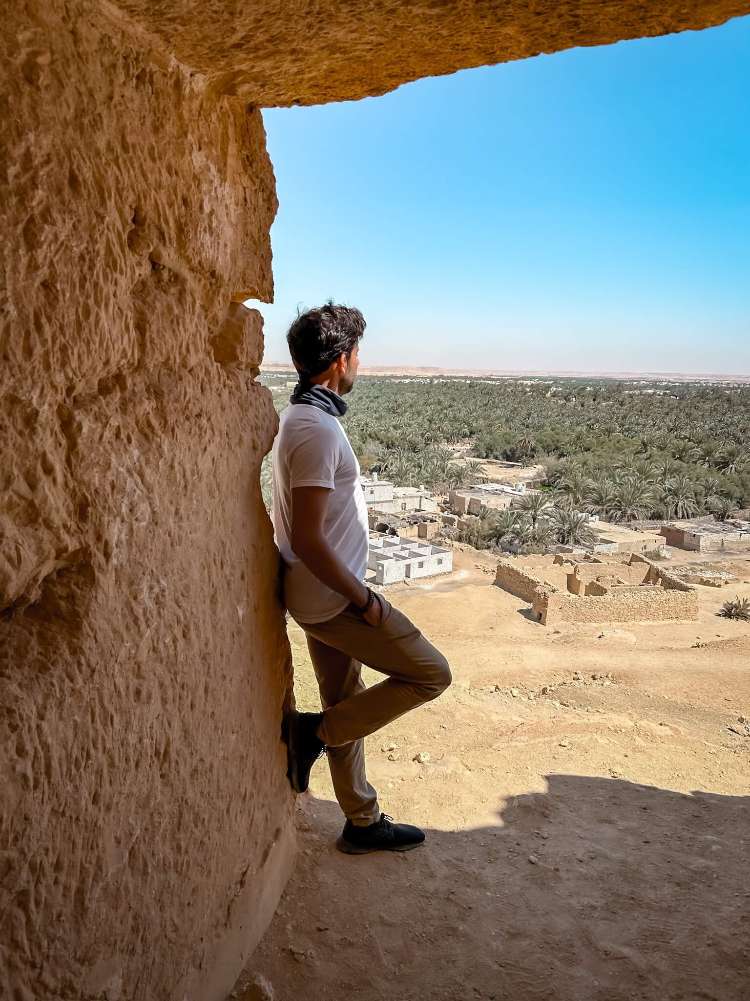 Fede at mountain of the dead, Siwa Oasis in Egypt