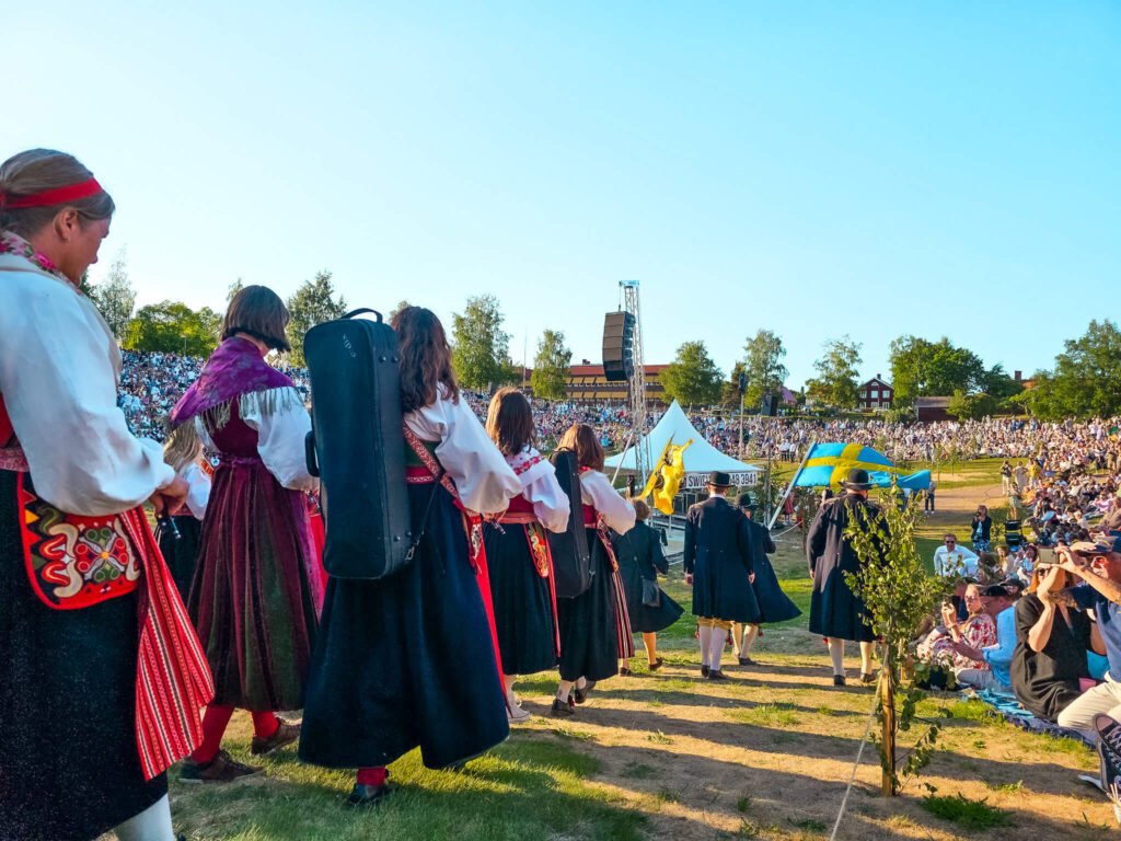 musicians at Midsummer Solstice in Dalarna