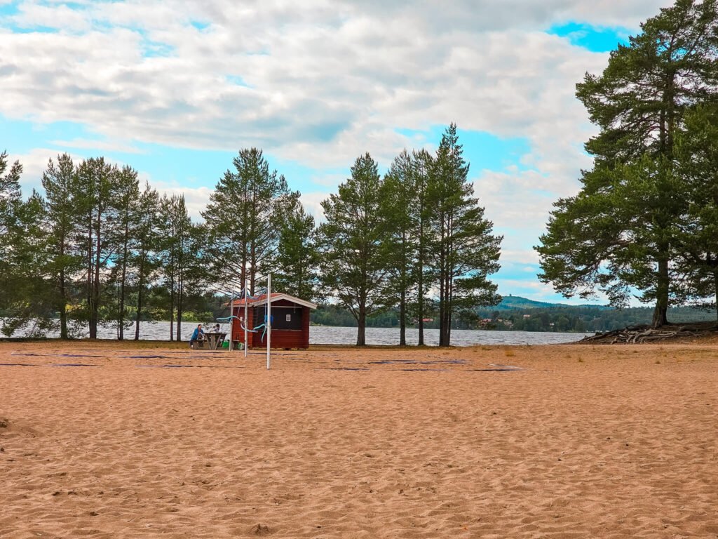beach in Leksand, Sweden