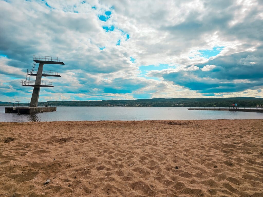beach in Leksand, Sweden