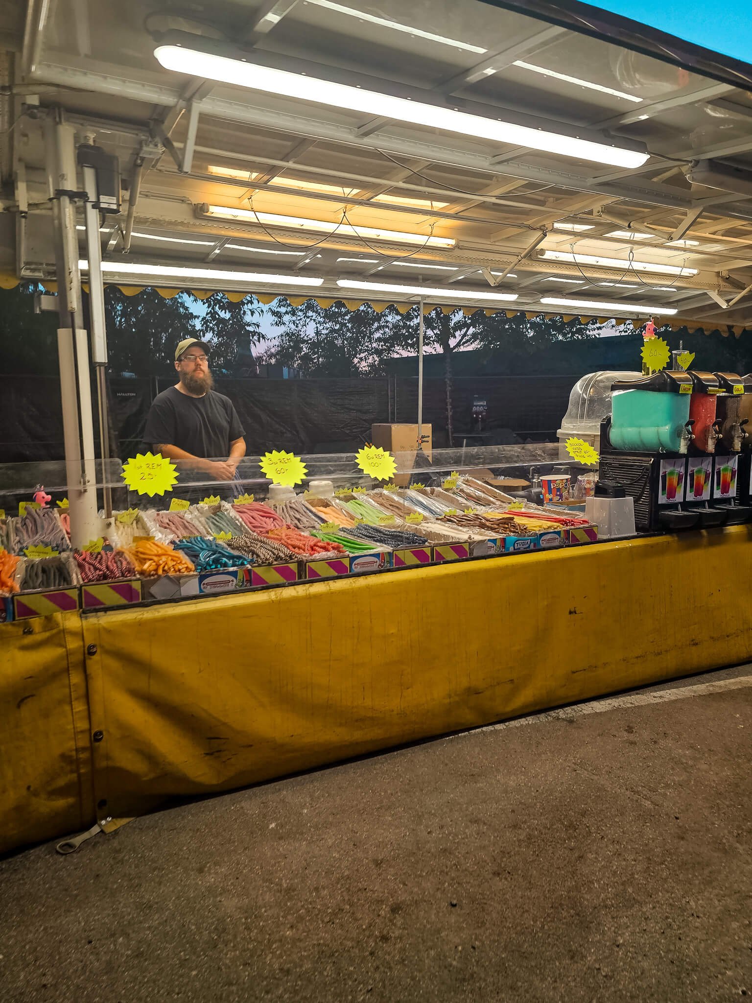 candy stand at Midsummer