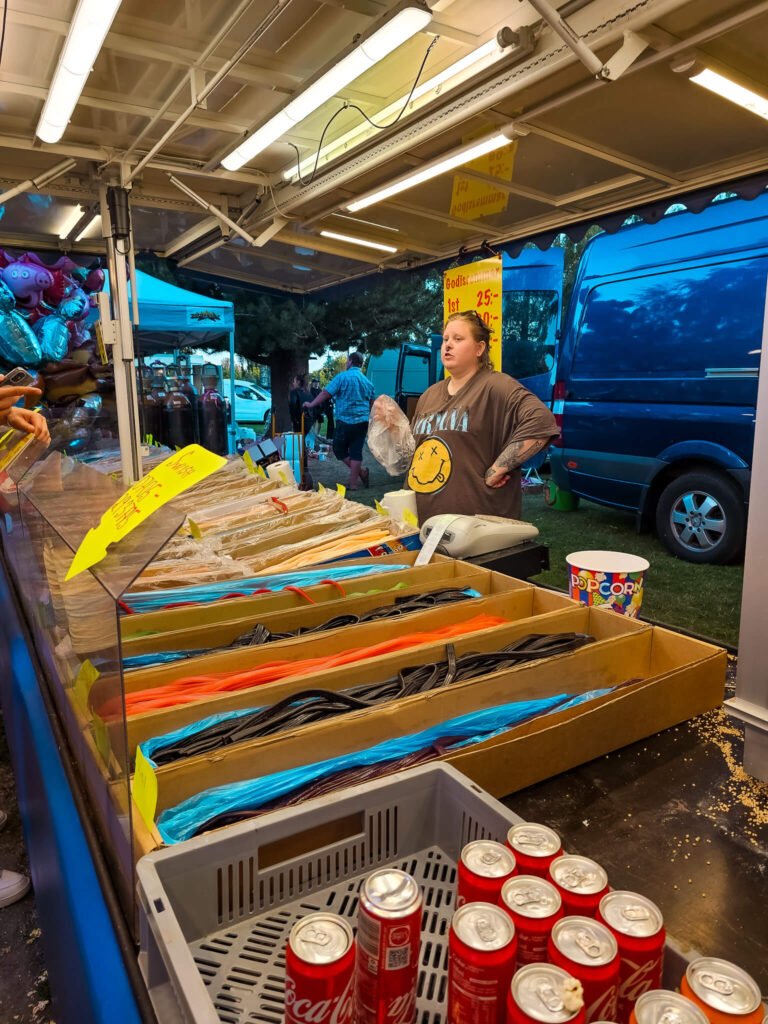 candy stand at Midsummer Solstice