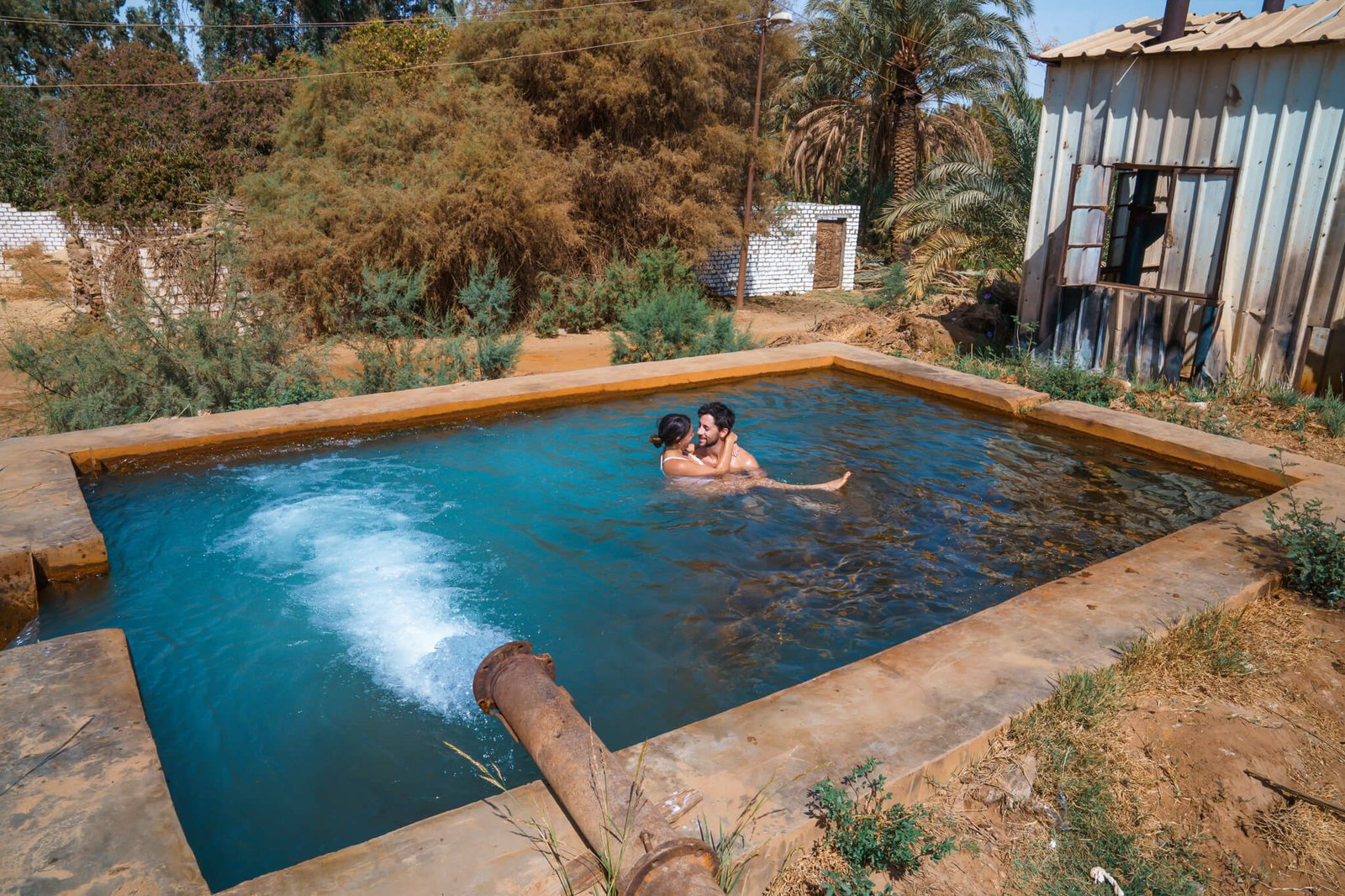hot spring at Bahariya Oasis