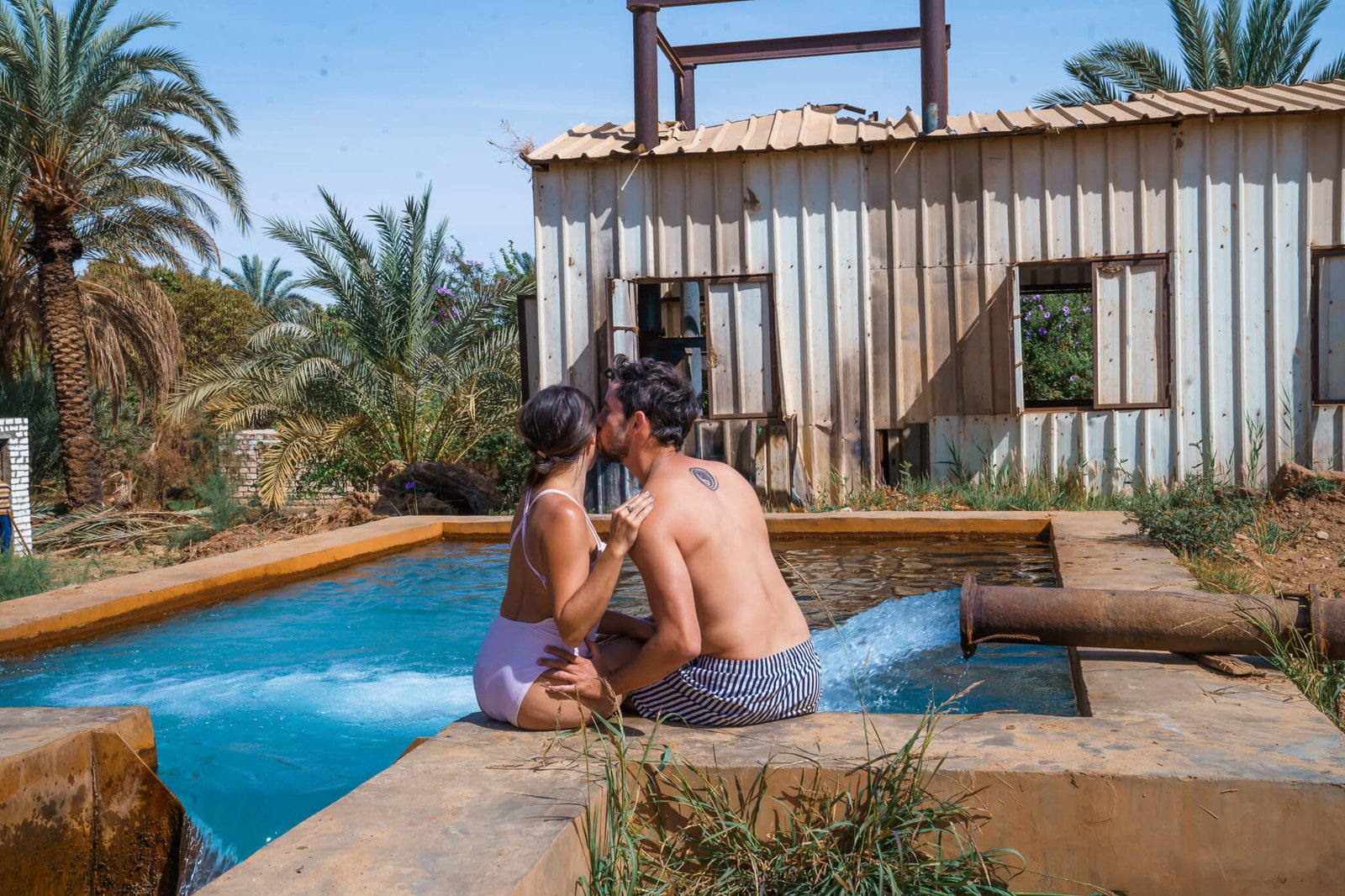 Hot spring at the Bahariya Oasis