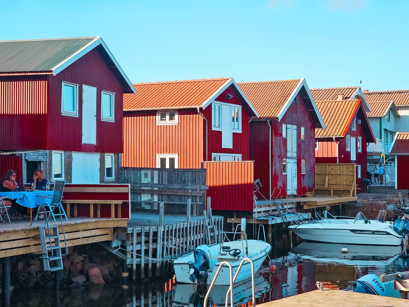 colorful houses in Smogen, Sweden