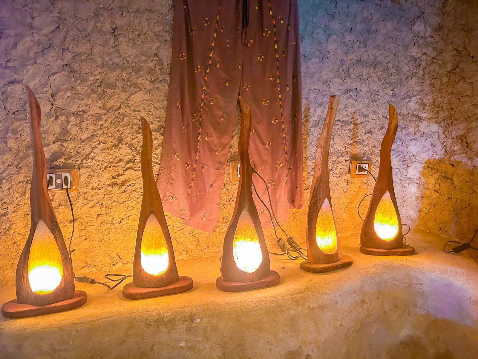 salt lamps in Siwa, Egypt