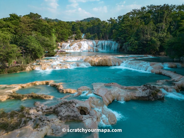 Agua Azul, the most beautiful waterfalls in Mexico