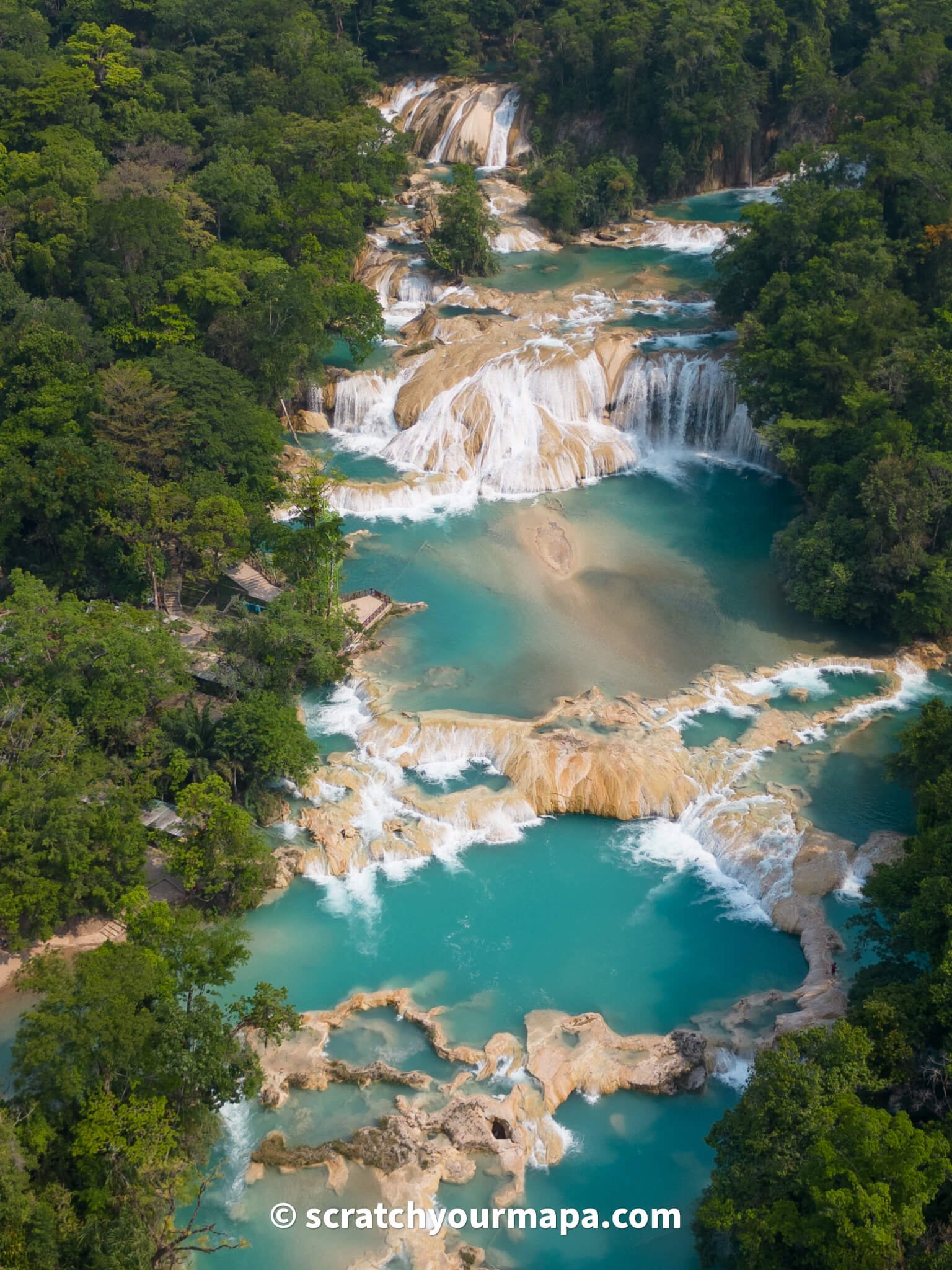 agua azul, the most beautiful waterfalls in Mexico