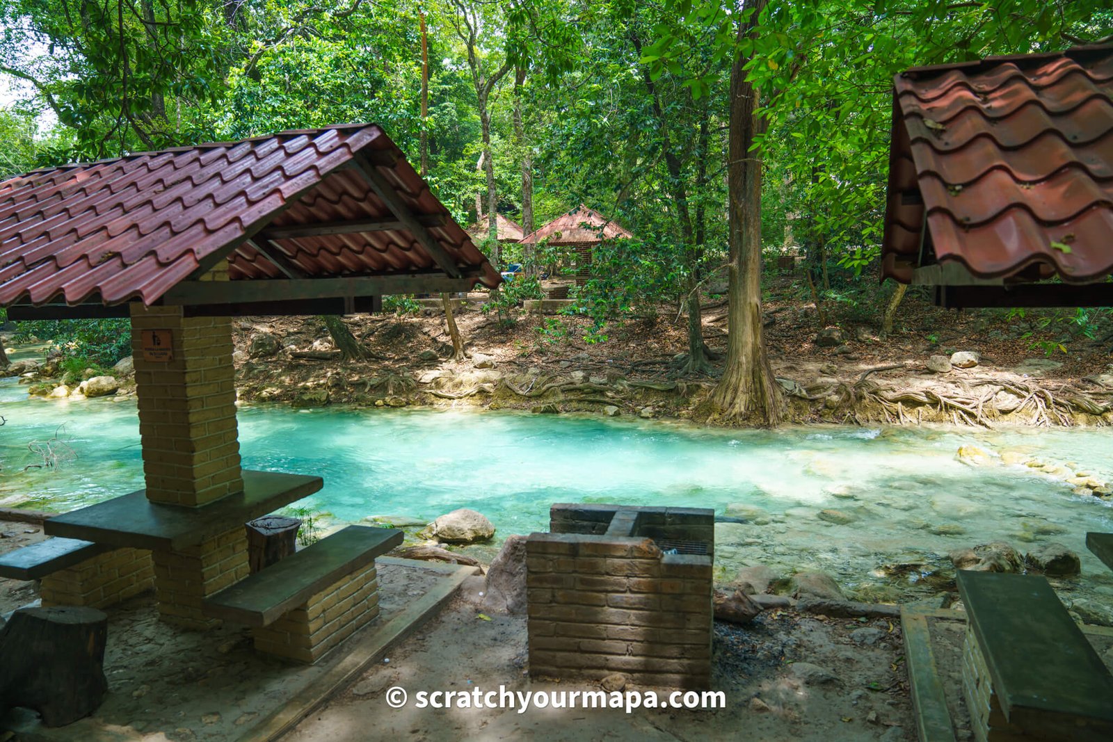 grills at El Chiflon waterfalls in Chiapas