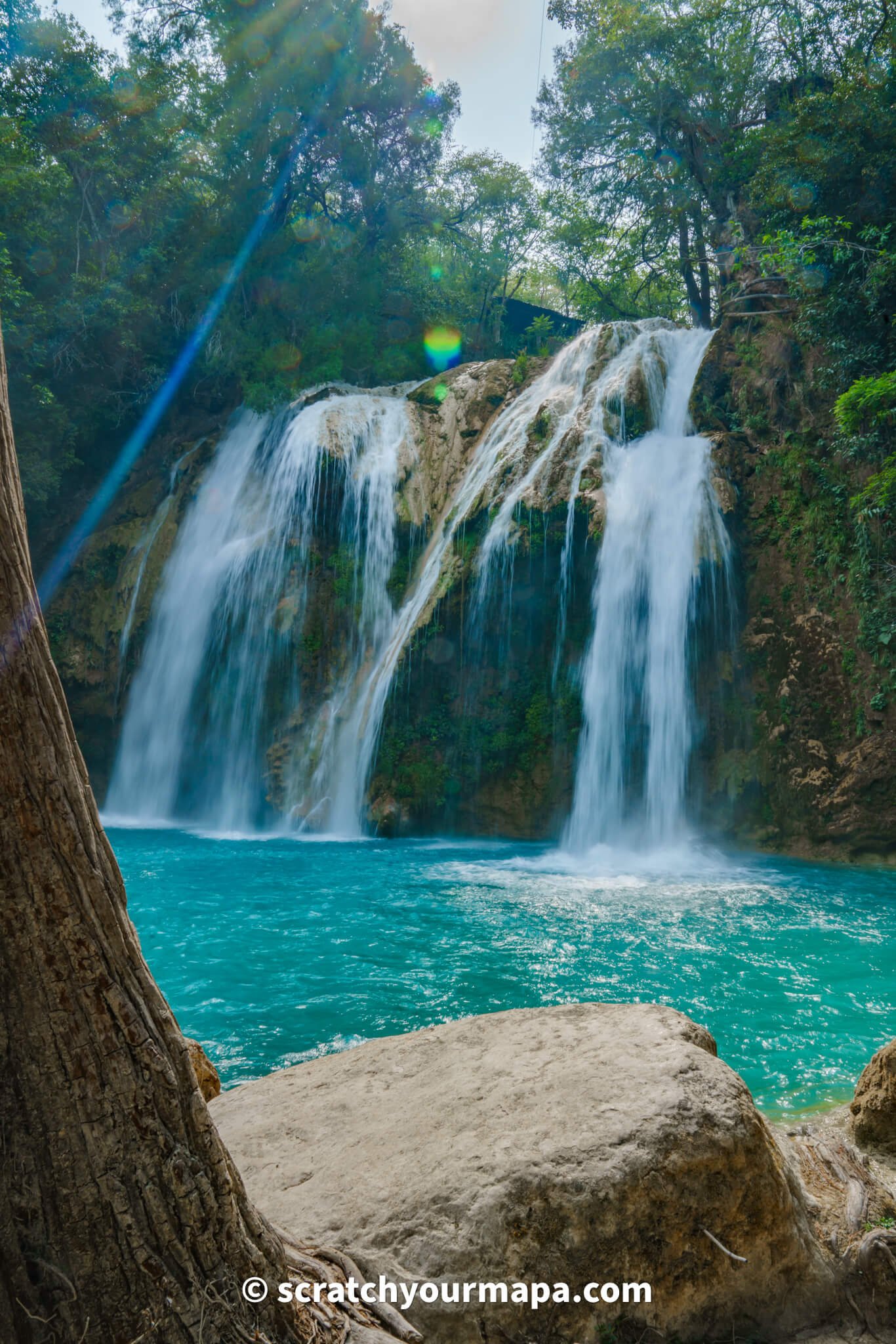 Cascada ala de angel, El Chiflon waterfalls in Chiapas