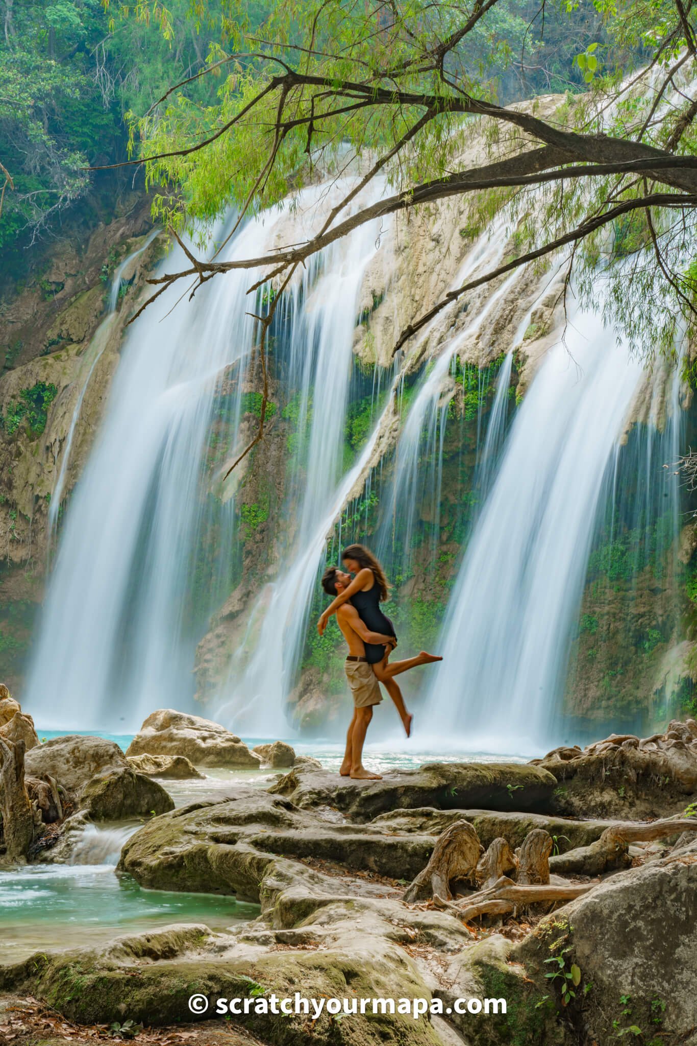 Cascada ala del angel, El Chiflon waterfalls in Chiapas