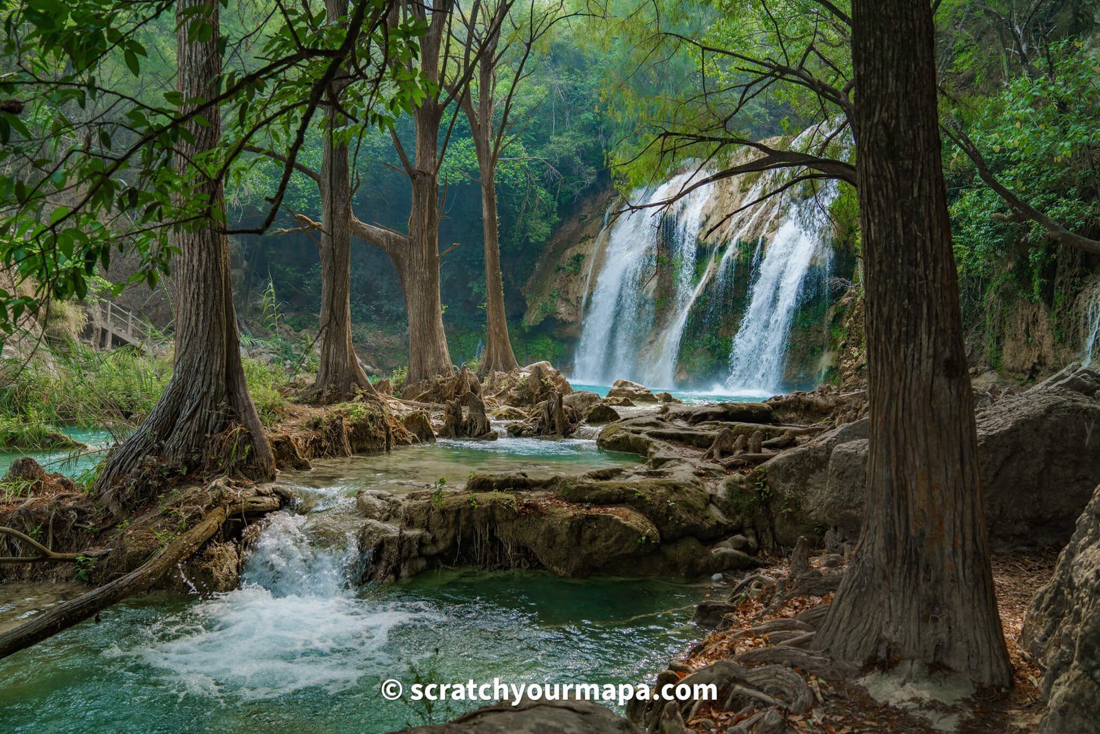 Cascada ala de angel, El Chiflon waterfalls in Chiapas