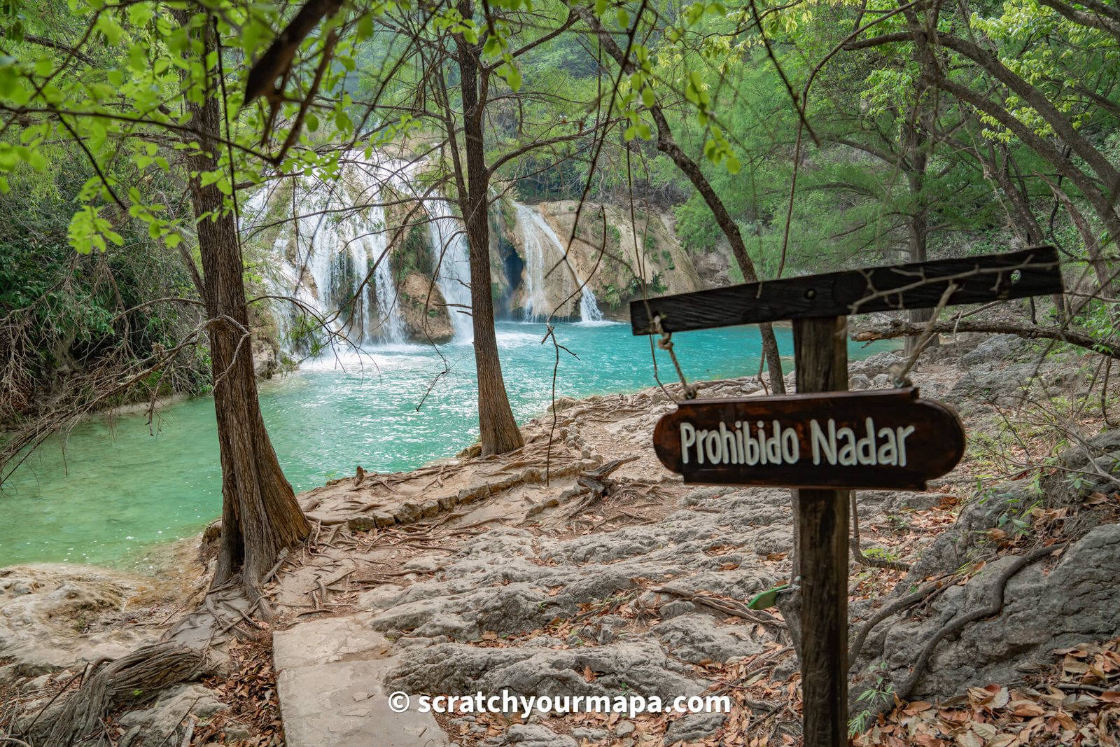 can you swim at El Chiflon waterfalls in Chiapas