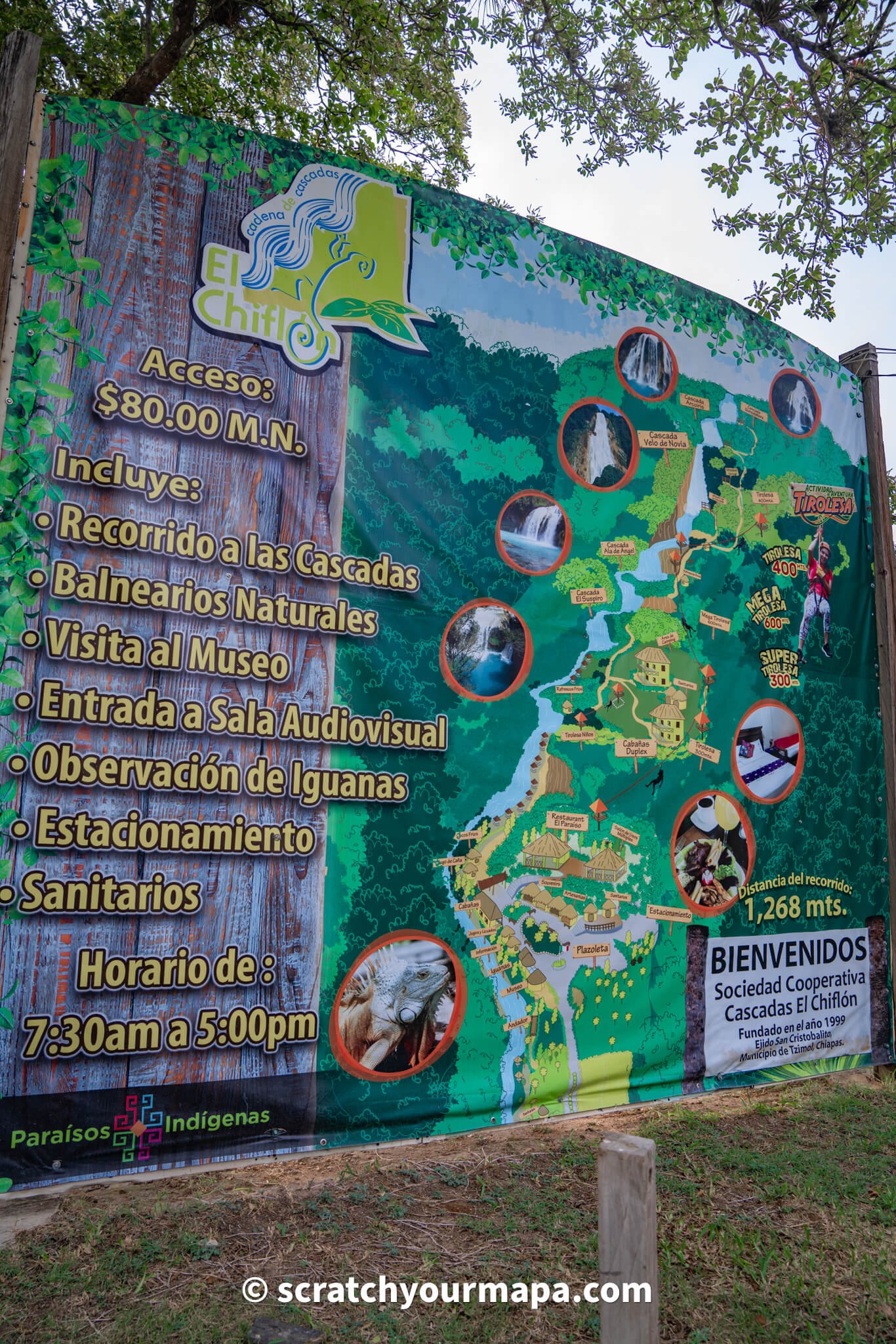 El Chiflon waterfalls in Chiapas