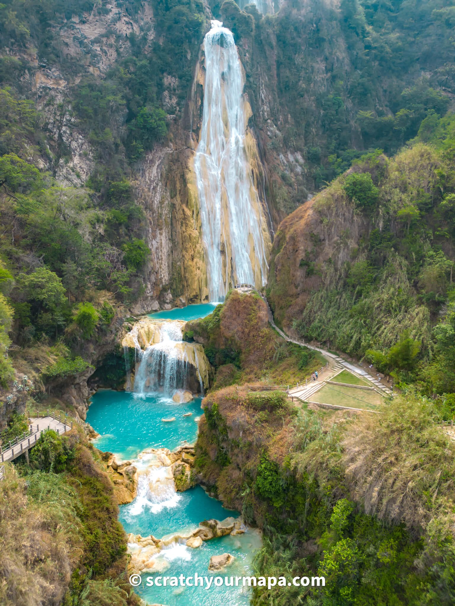 Chiflon waterfalls in Chiapas