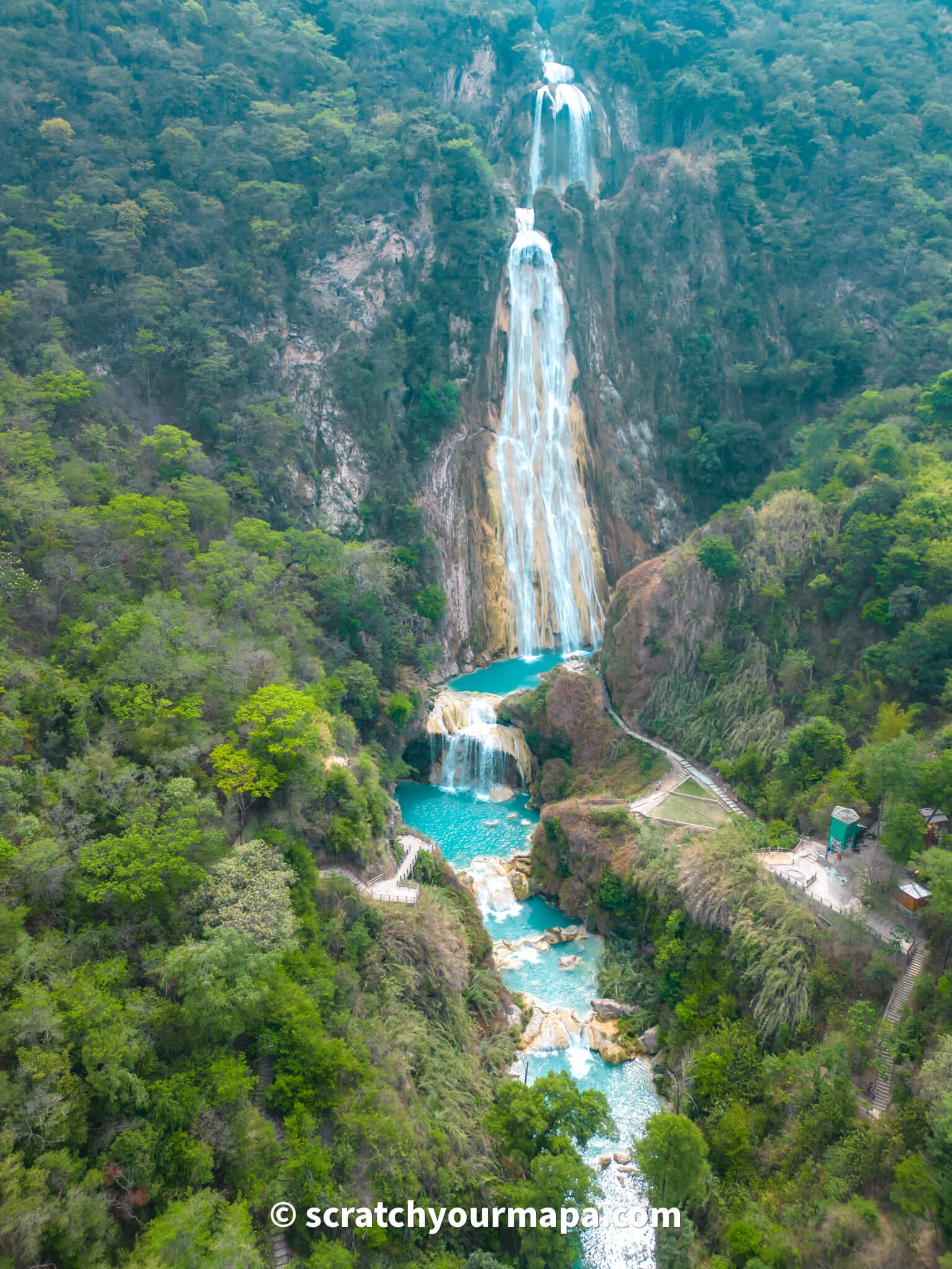  El Chiflon waterfalls in Chiapas