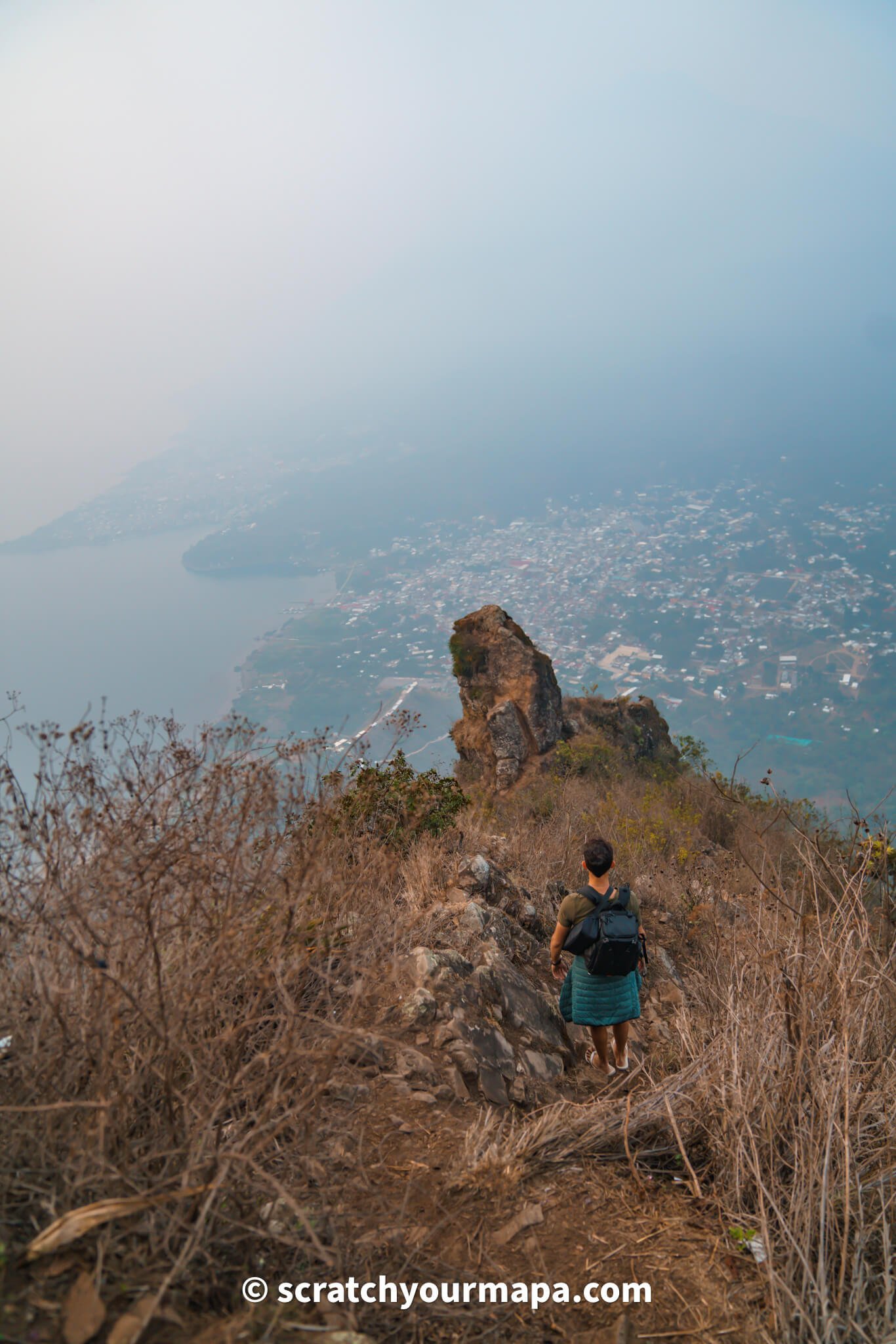 Pico del Loro at Indian Nose Hike in Lake Atitlan, Guatemala