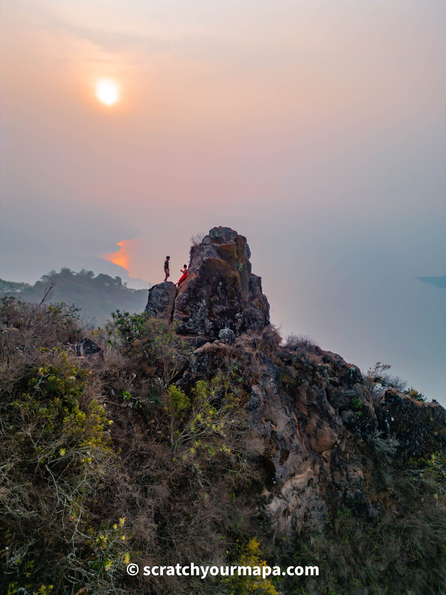 Pico del Loro at Indian Nose Hike in Lake Atitlan, Guatemala