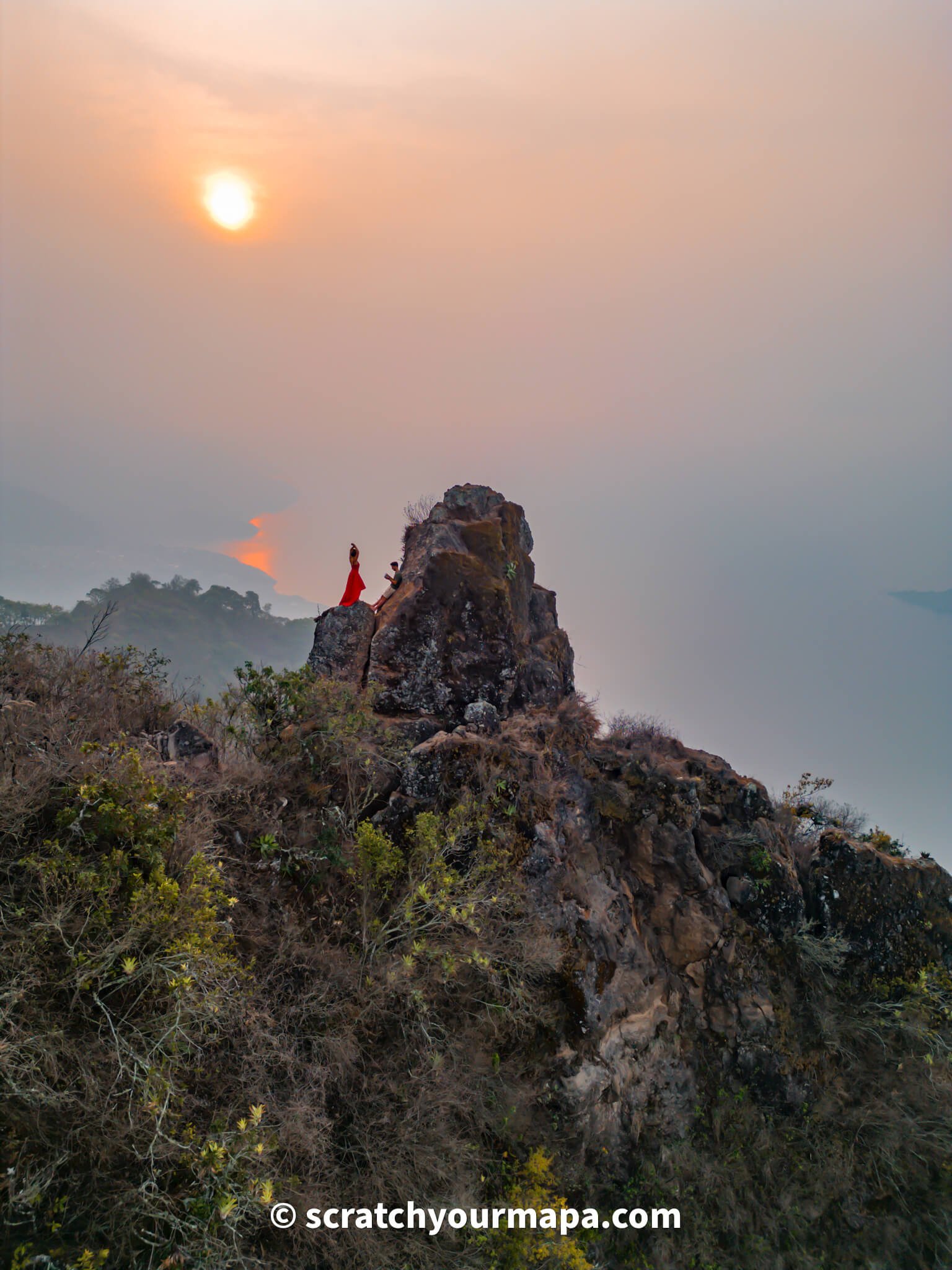 Pico del Loro at Indian Nose Hike in Lake Atitlan, Guatemala