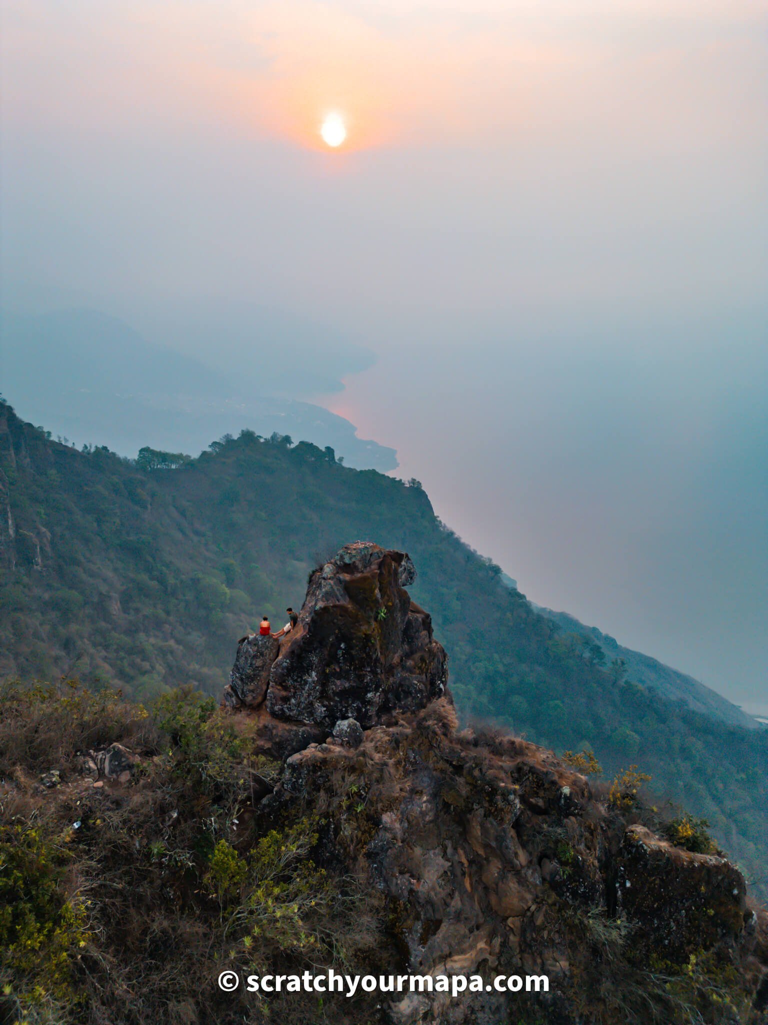 Pico del Loro at Indian Nose Hike in Lake Atitlan, Guatemala