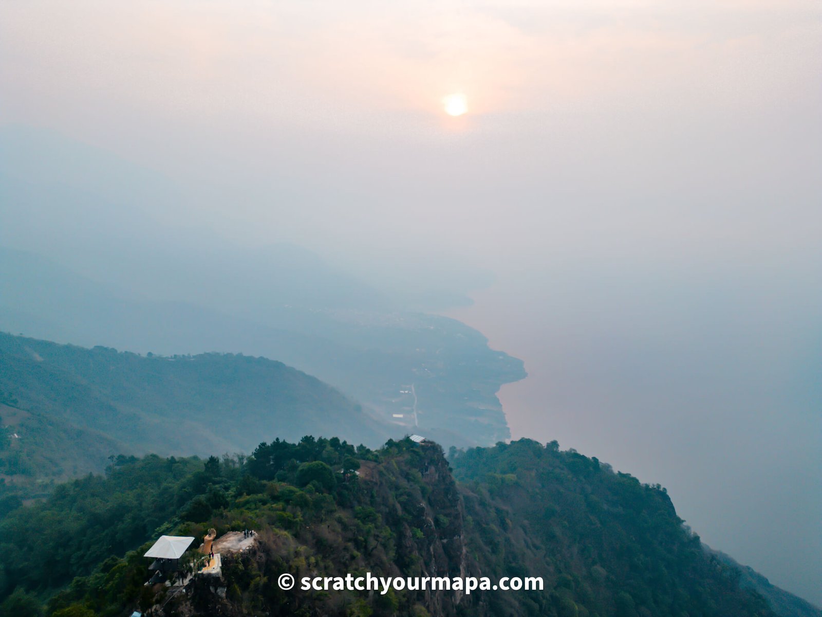 Pico del Loro at Indian Nose Hike in Lake Atitlan, Guatemala