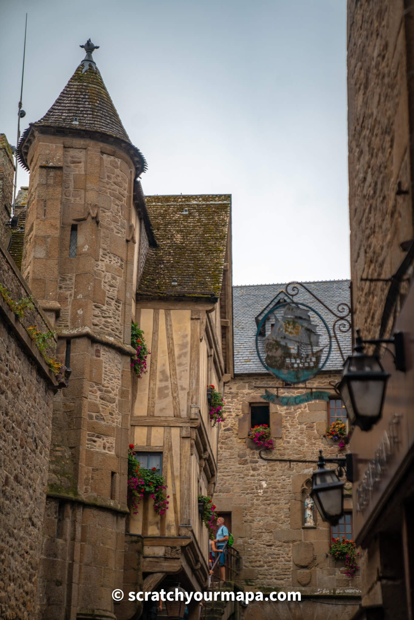 town of Mont-Saint-Michel in France