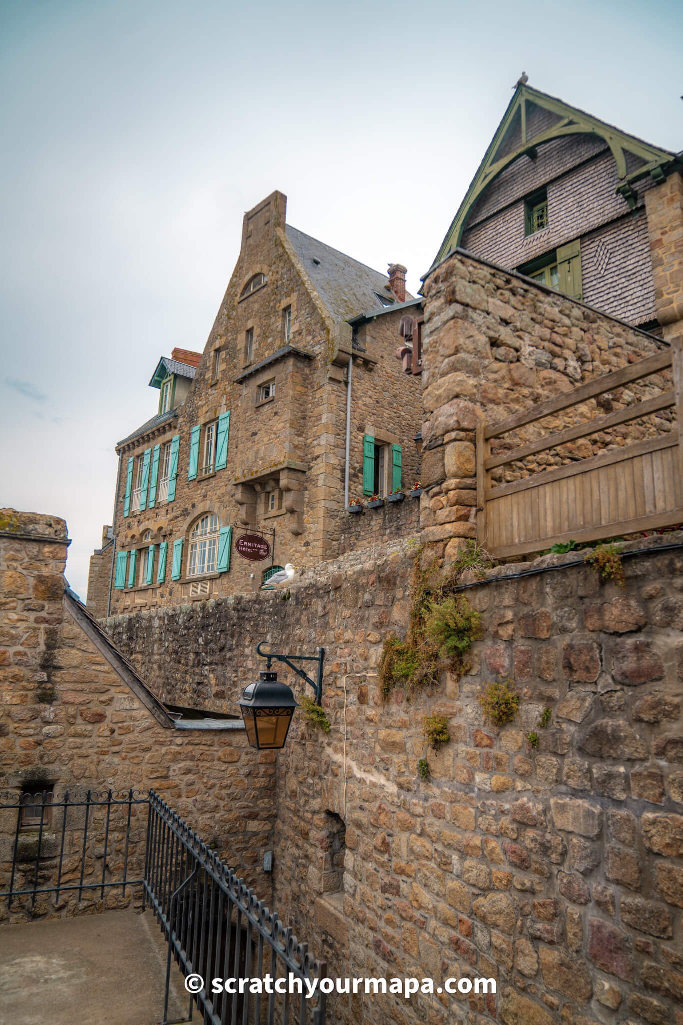 town of Mont-Saint-Michel in France