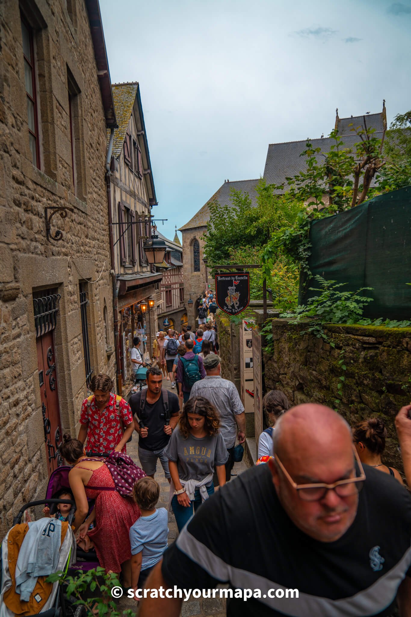 meandors of Mont-Saint-Michel in France