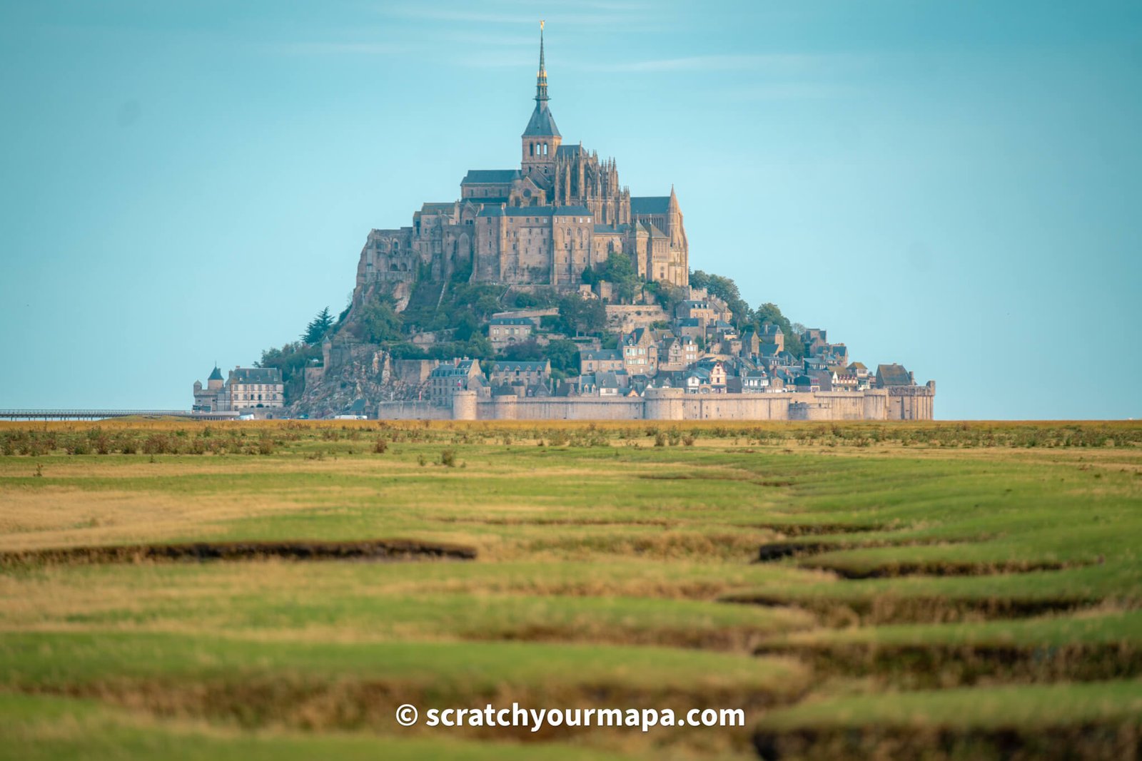 meandors of Mont-Saint-Michel in France