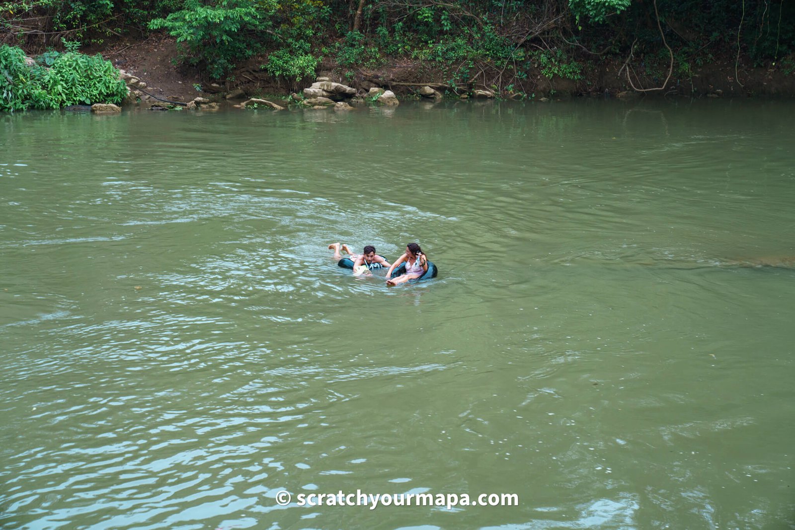 tubing at Semuc Champey in Guatemala