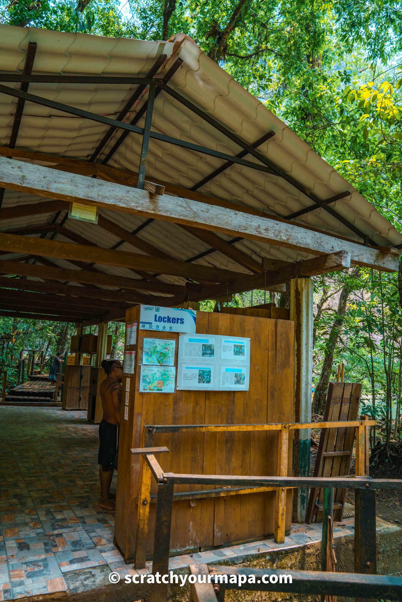 lockers at Semuc Champey, Guatemala 