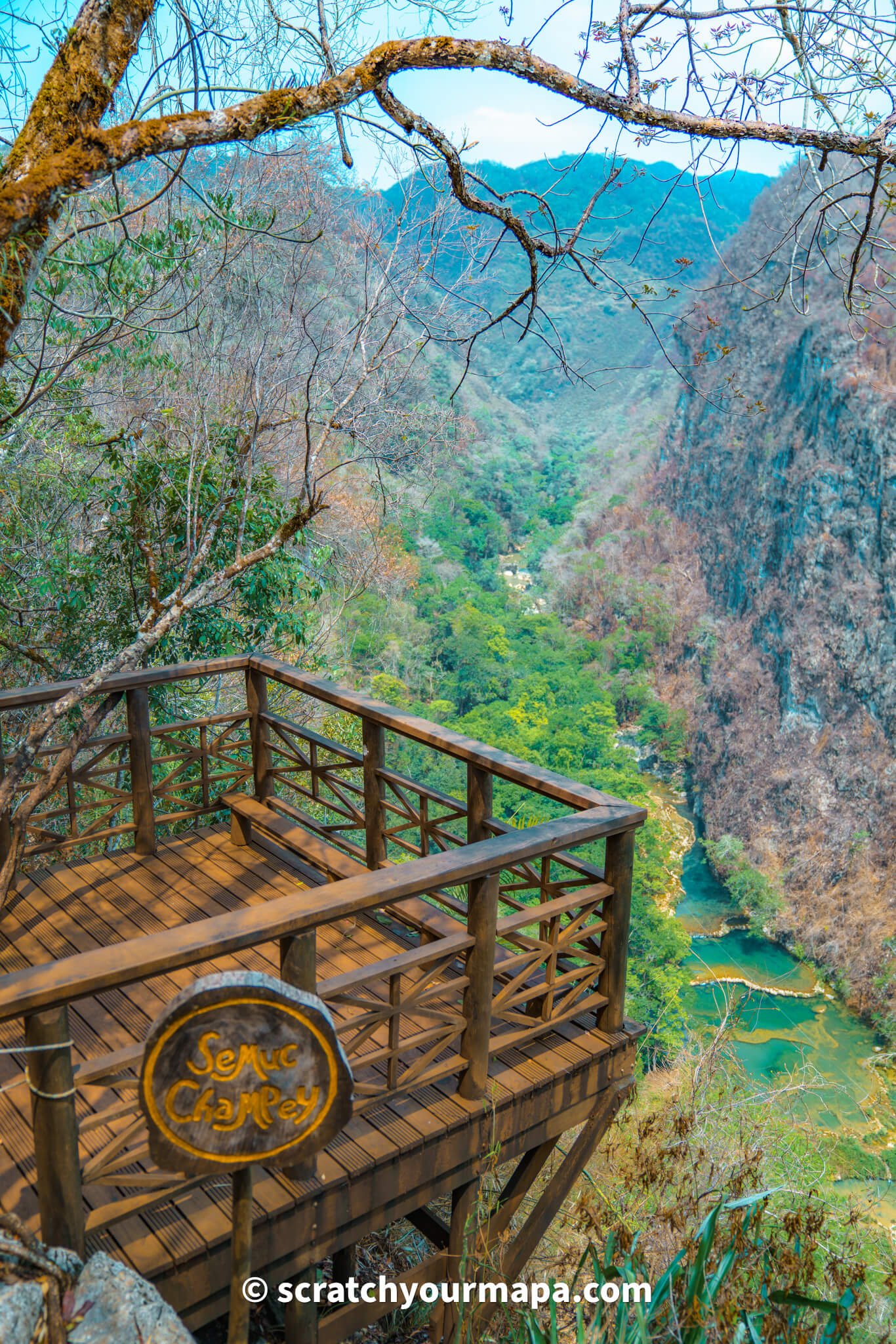 viewpoint of Semuc Champey, Guatemala