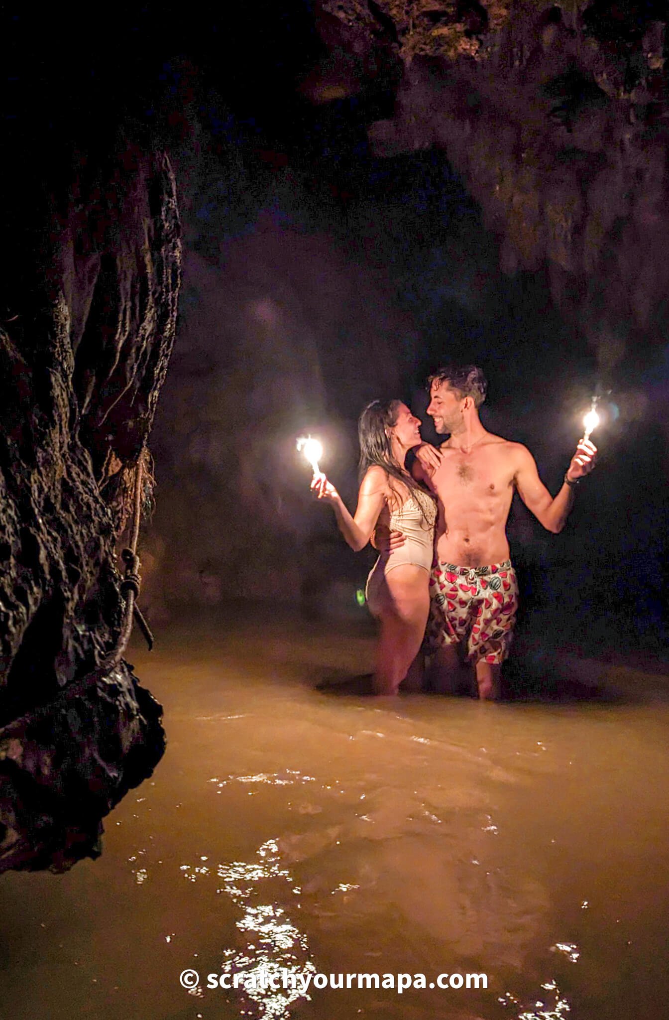 candelight cave tour at Semuc Champey in Guatemala