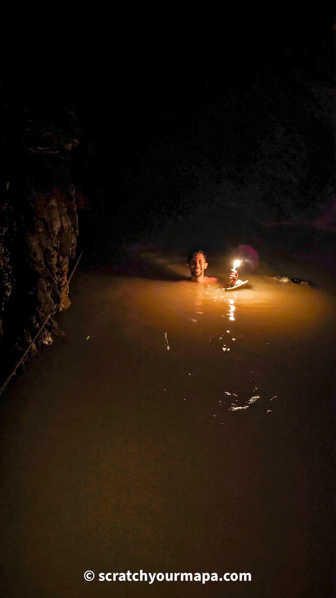 candelight cave tour at Semuc Champey in Guatemala