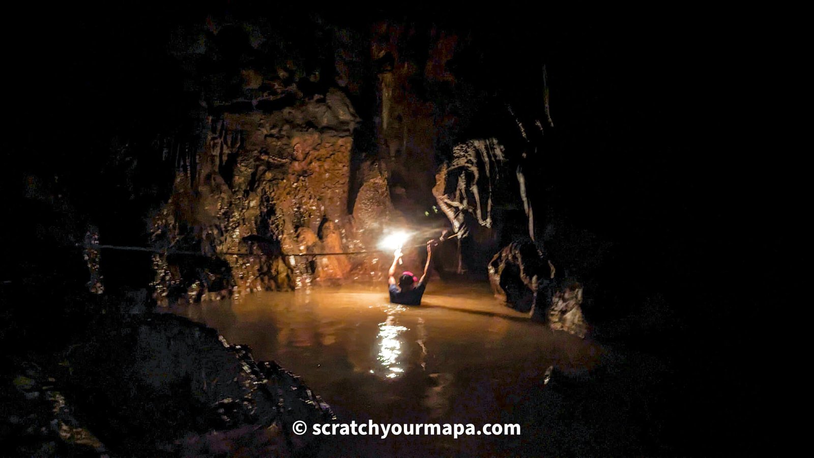 candelight cave tour at Semuc Champey in Guatemala