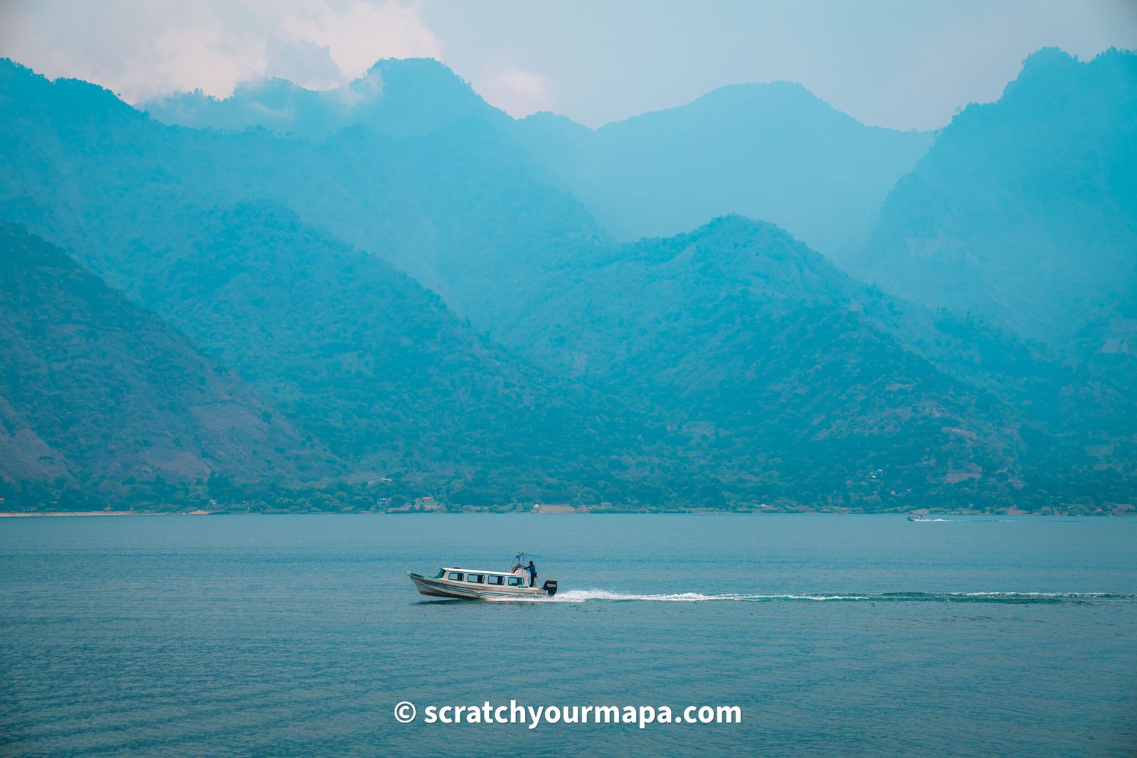 lanchas at Lake Atitlan in Guatemal