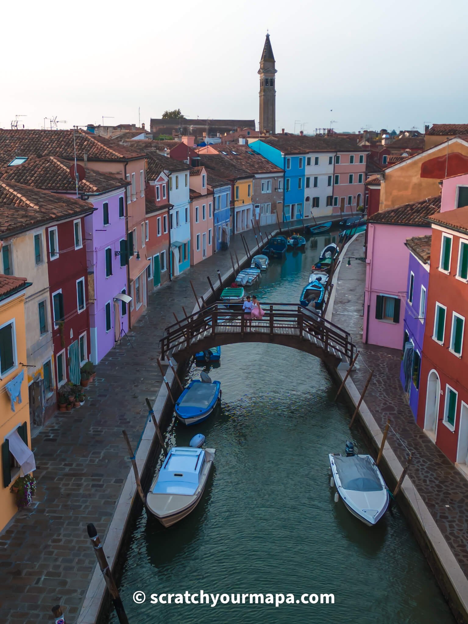 canals of the island of Burano, Venice