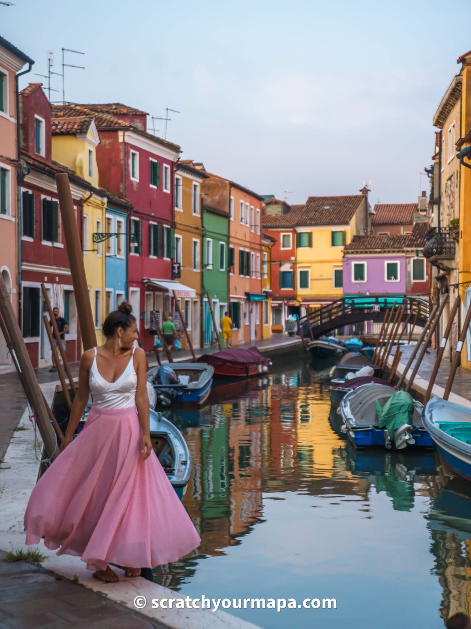 canals of the island of Burano, Venice